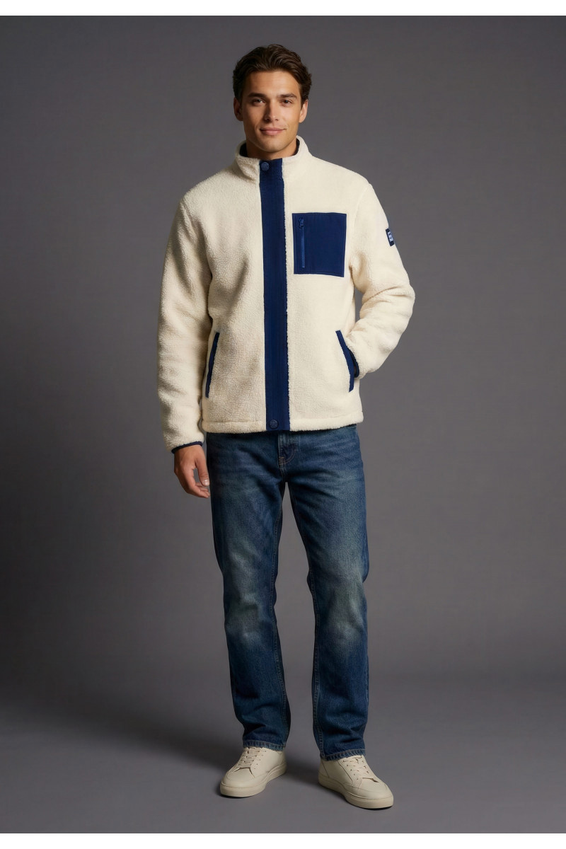 beau nuage unisexe veste polaire polyester recycl bleu l armoire poethique 2