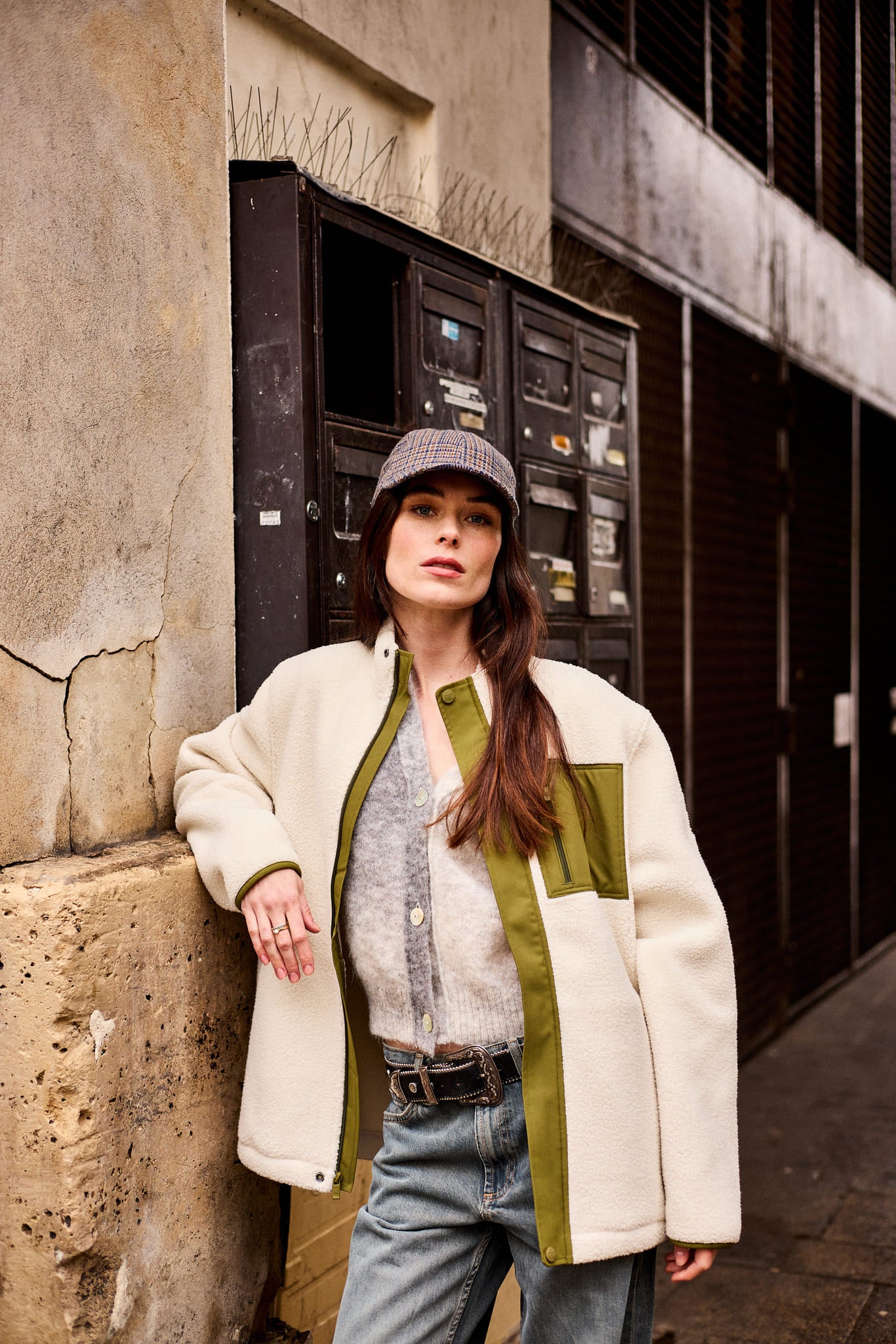 beau nuage unisexe veste polaire polyester recycl   kaki l armoire poethique  4