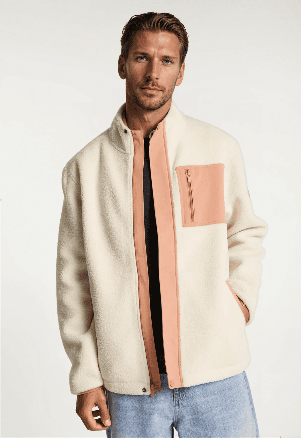 beau nuage unisexe veste polaire polyester recycl rose l armoire poethique 4