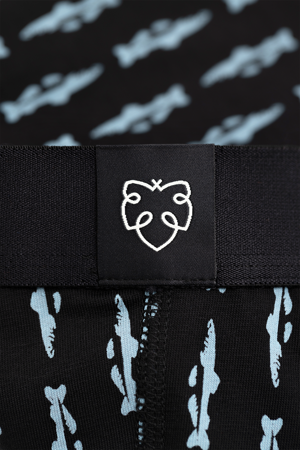 boxer en coton bio truite noir a dam homme boxer truite coton bio noir l armoire poethique 5