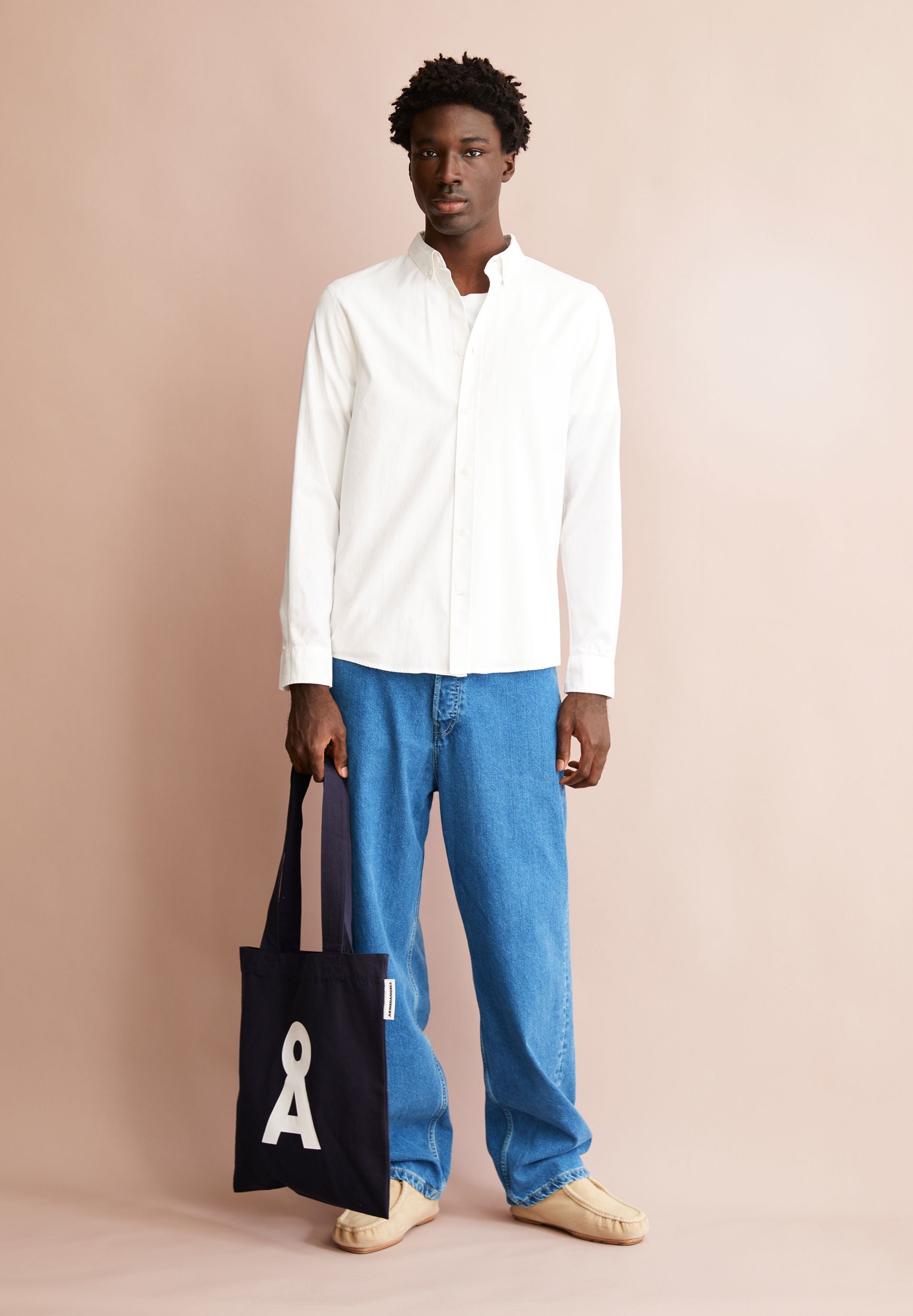 chemise en coton bio quaasa blanc armedangels homme chemise quaasa coton bio blanc l armoire poethique 1