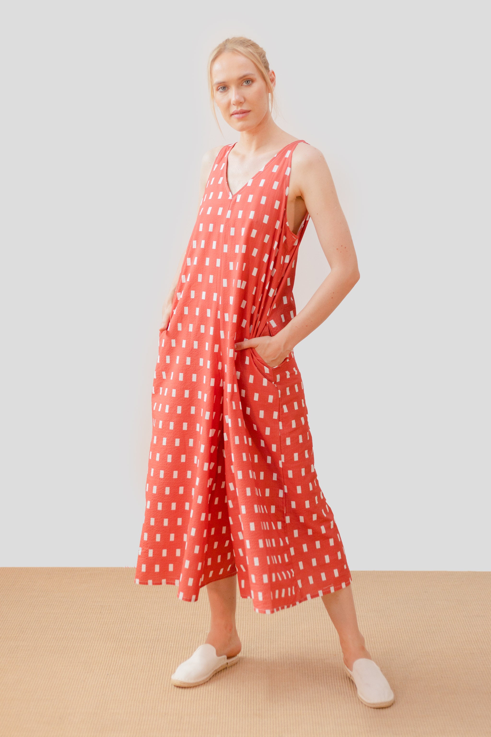 combinaison bretelles en coton orange fonc mono est rectangulos pan femme combinaison rectangulos orange coton l armoire poethique 1