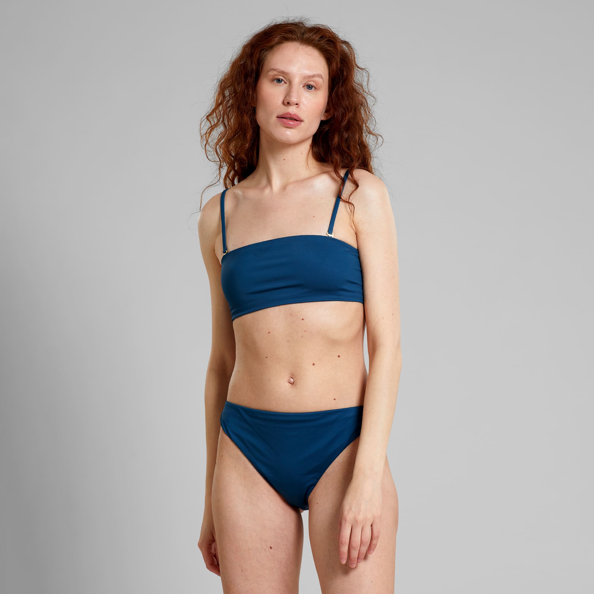 Recycled polyester swimsuit bottoms · blue - bikini bottoms sanda majolica blue