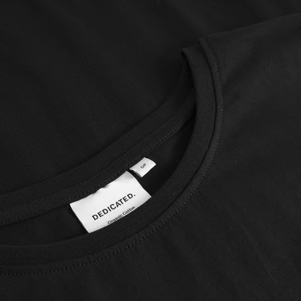 dedicated femme t shirt visby dandelion pissenlits coton bio black noir l armoire poethique 3