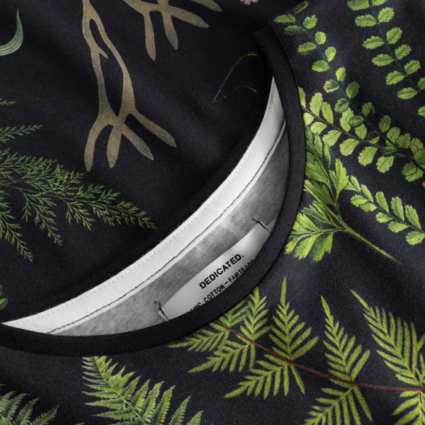 dedicated femme t shirt visby secret garden foret coton bio noir l armoire poethique 2