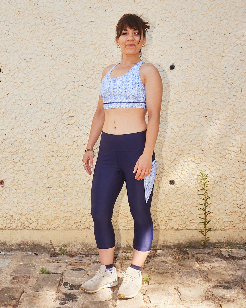 gayaskin femme brassiere gaya nouvelle vague synthetique recycle bleu blanc l armoire poethique 1