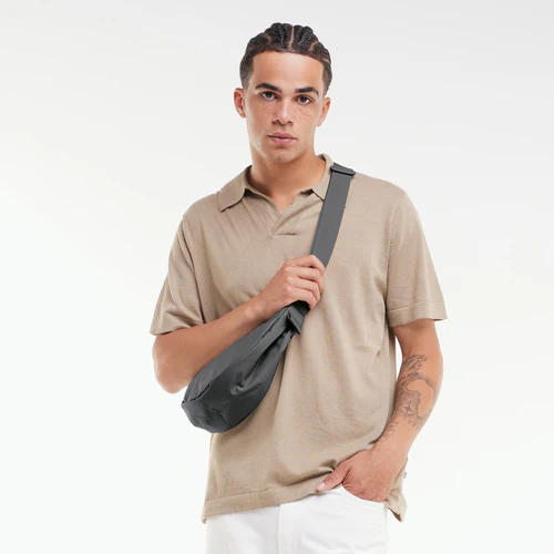 got bag femme sac banane moon bag petit gris fonce polyester recycle l armoire poethique 1