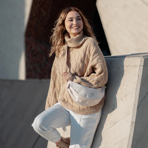 got bag femme sac banane moon bag petit ivoire polyester recycle l armoire poethique 4