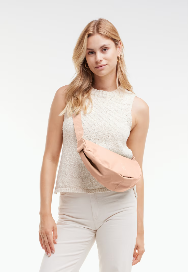 got bag femme sac banane moon bag petit rose pale polyester recycle l armoire poethique 2