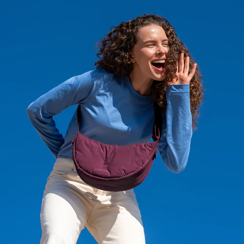 got bag unisexe sac banane cloud moon bag small bordeaux polyester recycle l armoire poethique 4