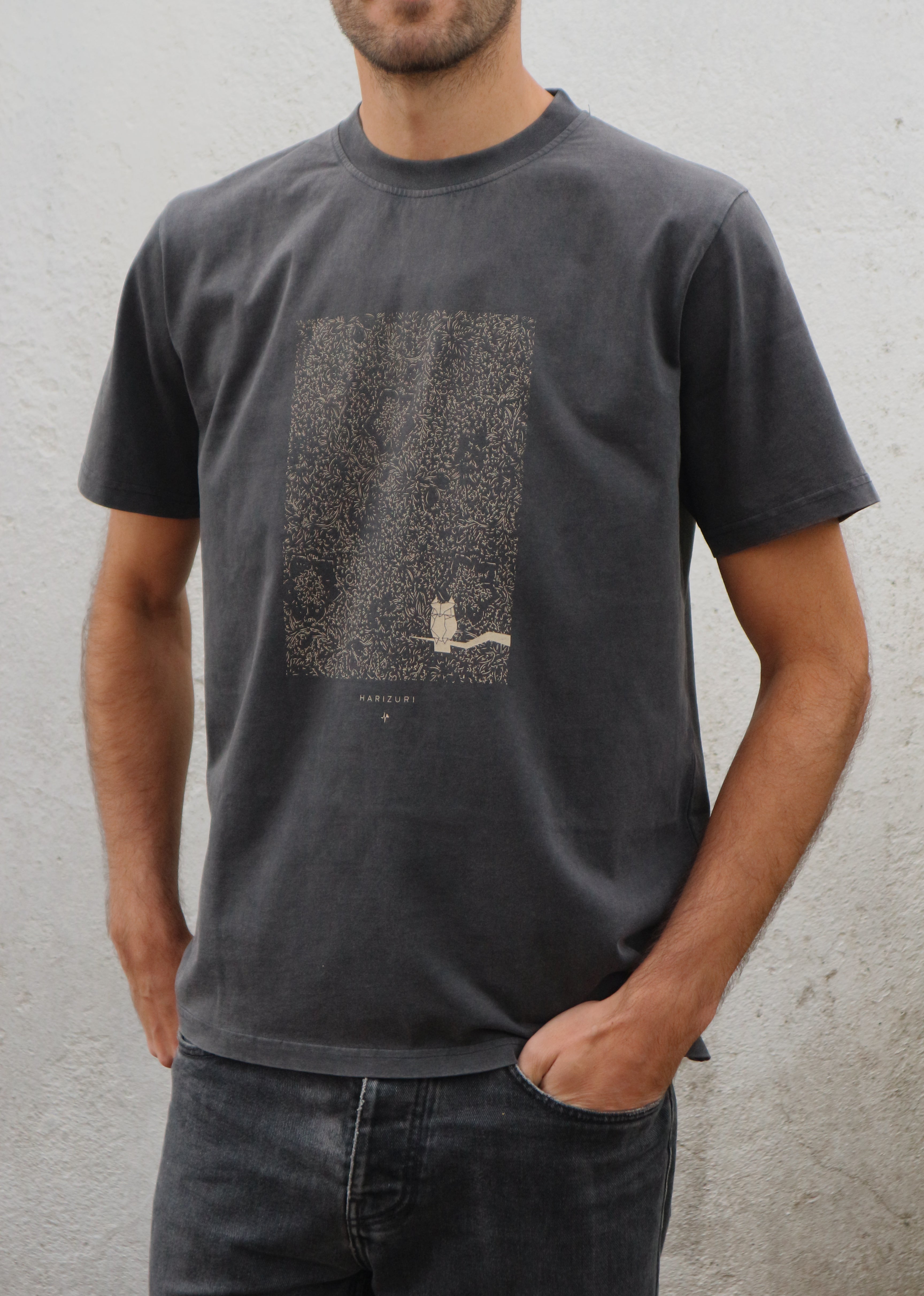 ilun jungle organic cotton t-shirt · vintage black