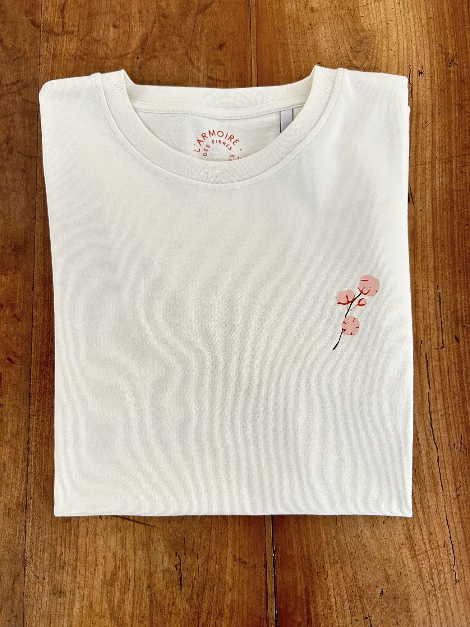 harizuri unisexe t shirt coton AP coton bio vanille l armoire poethique 1