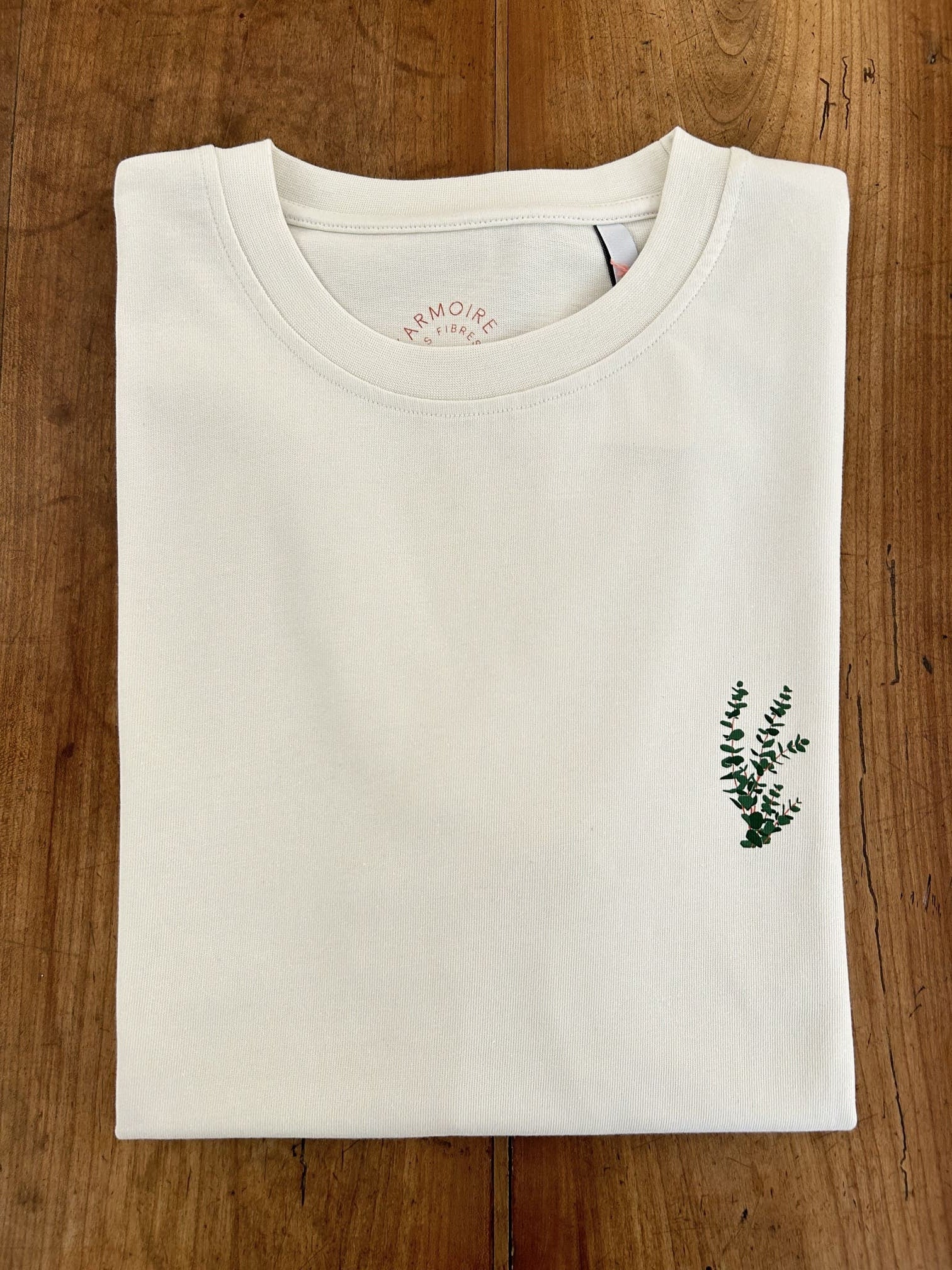 harizuri unisexe t shirt eucalyptus AP coton bio vanille l armoire poethique 1