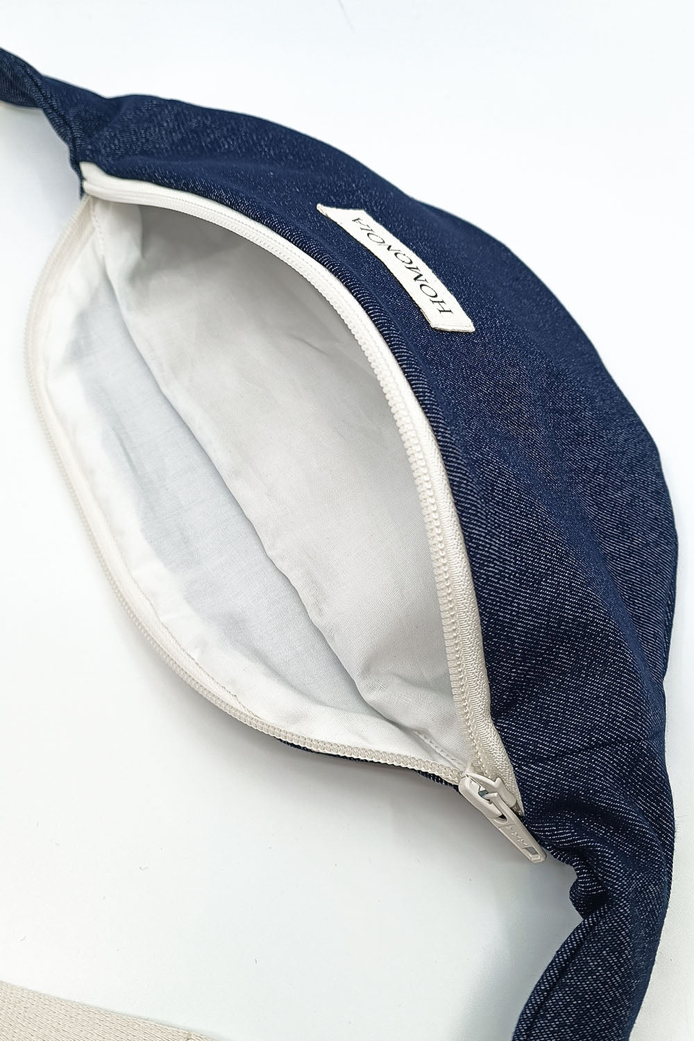 homonoia banane unisexe velours coton upcycle denim bleu brut l armoire poethique 1