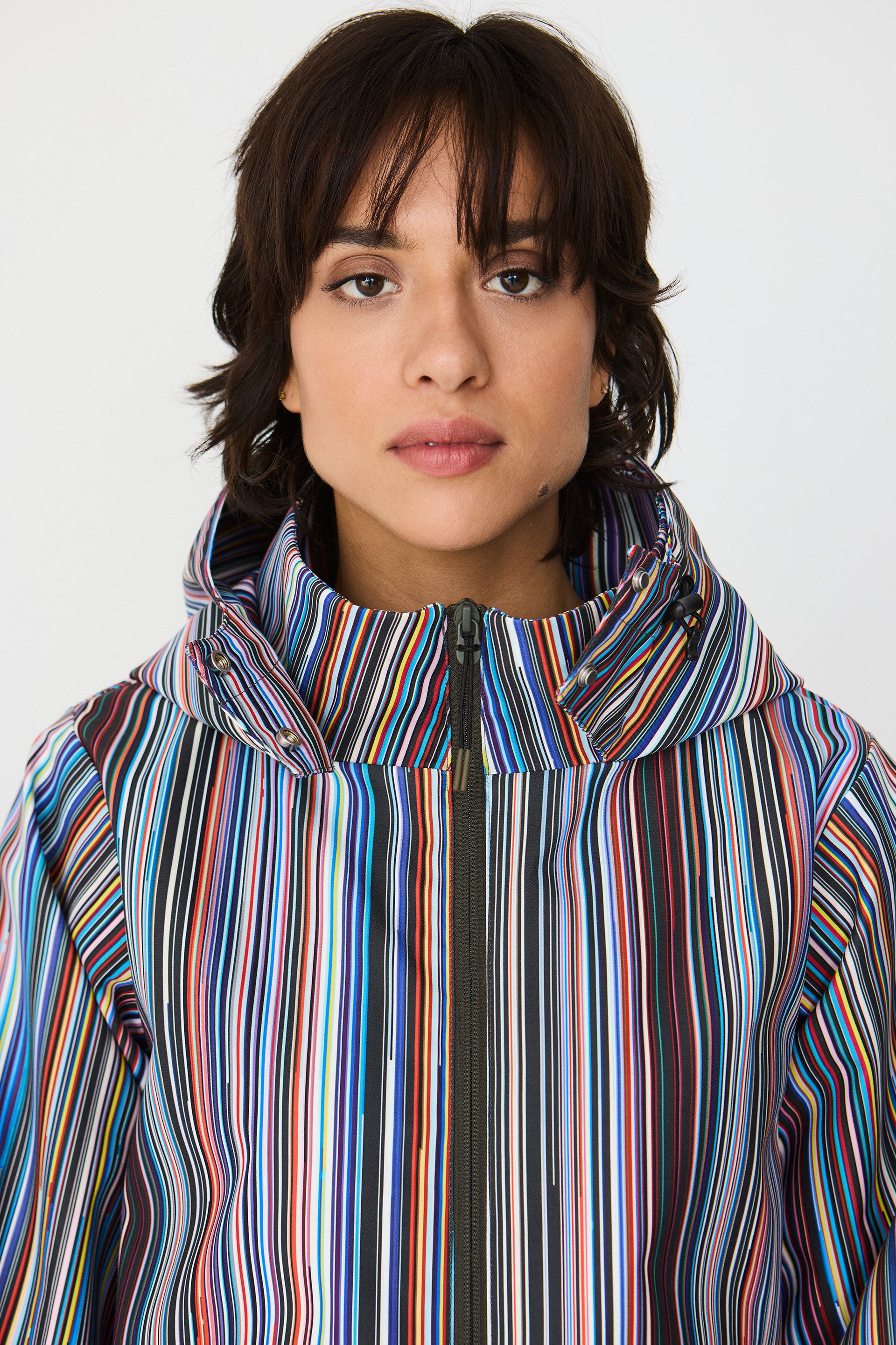 impermable rayures multicolores en polyester recycl kresua grems multicolore skfk femme impermable rayures kresua polyester recycl multicolore l armoire poethique 2