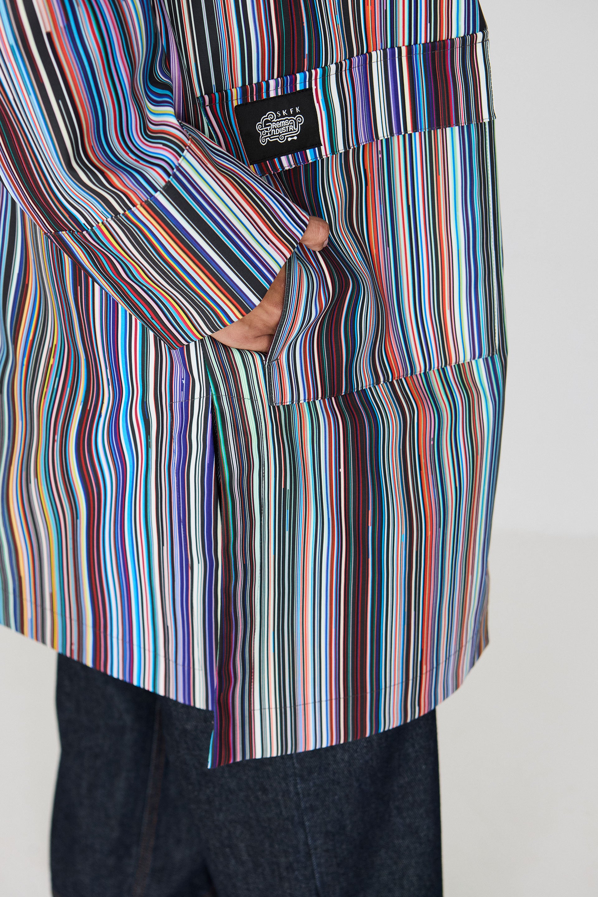 impermable rayures multicolores en polyester recycl kresua grems multicolore skfk femme impermable rayures kresua polyester recycl multicolore l armoire poethique 4