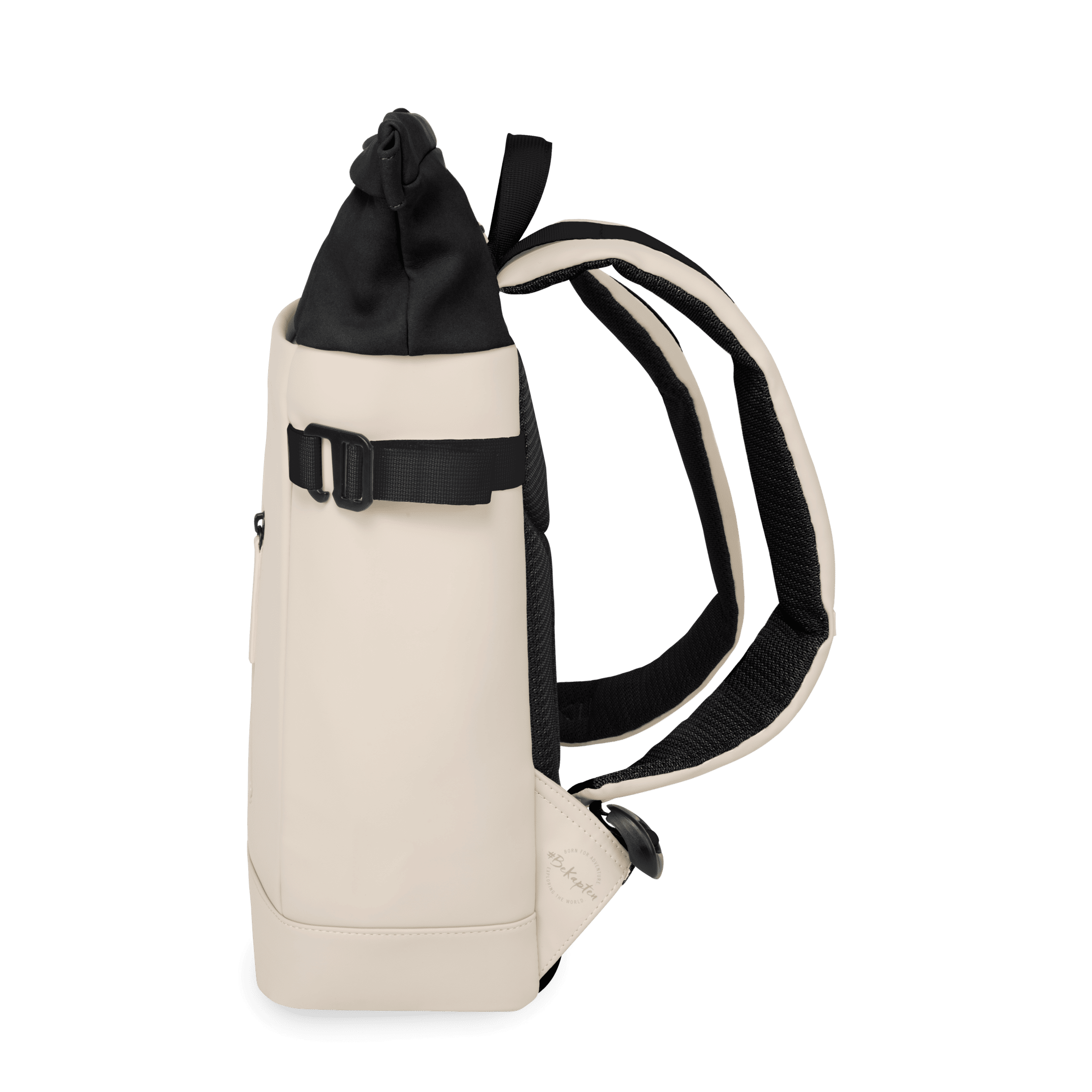 kapten and son unisexe sac a dos aarhus noir creme polyester recycle l armoire poethique 5