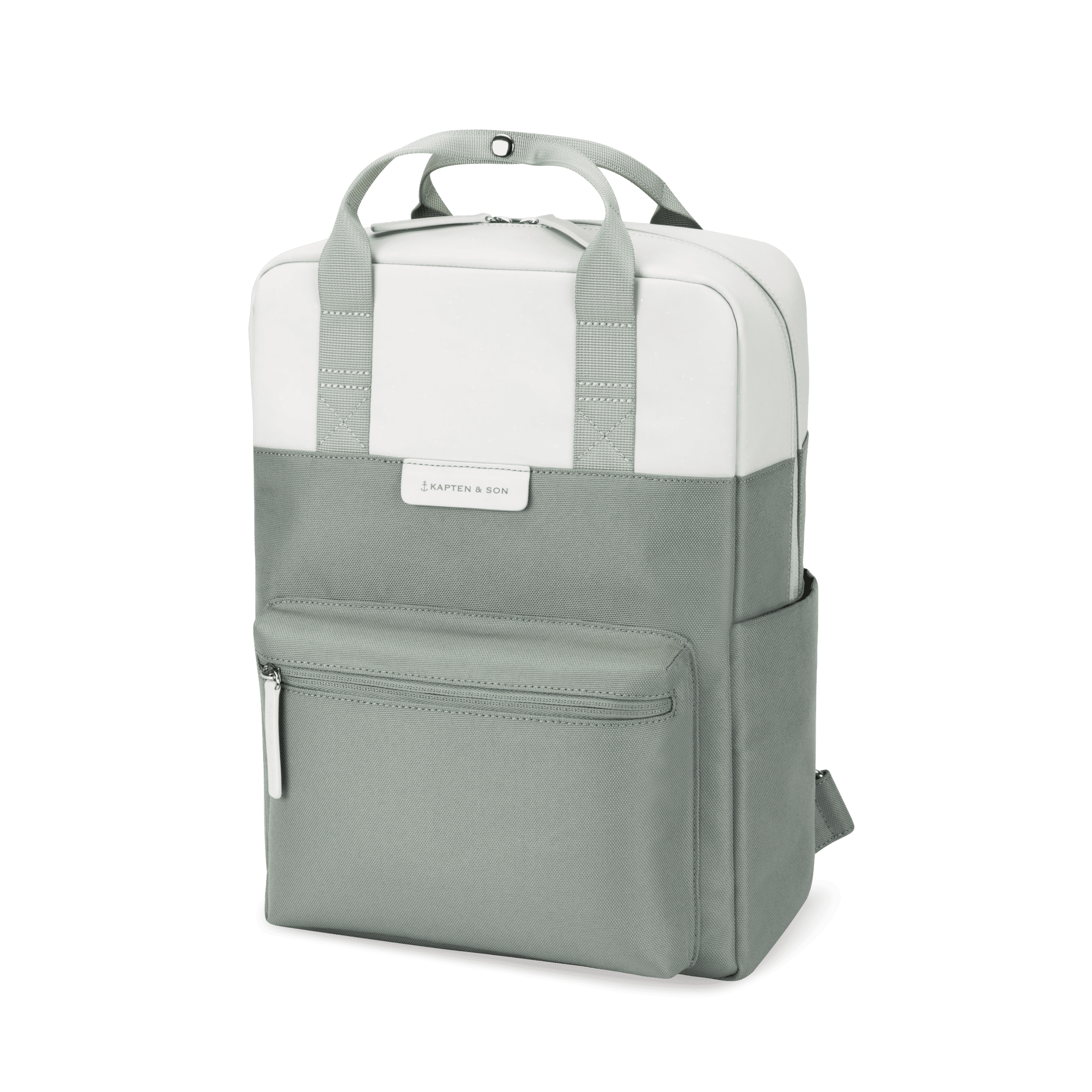 kapten and son unisexe sac a dos aarhus vert sauge polyester recycle l armoire poethique 3