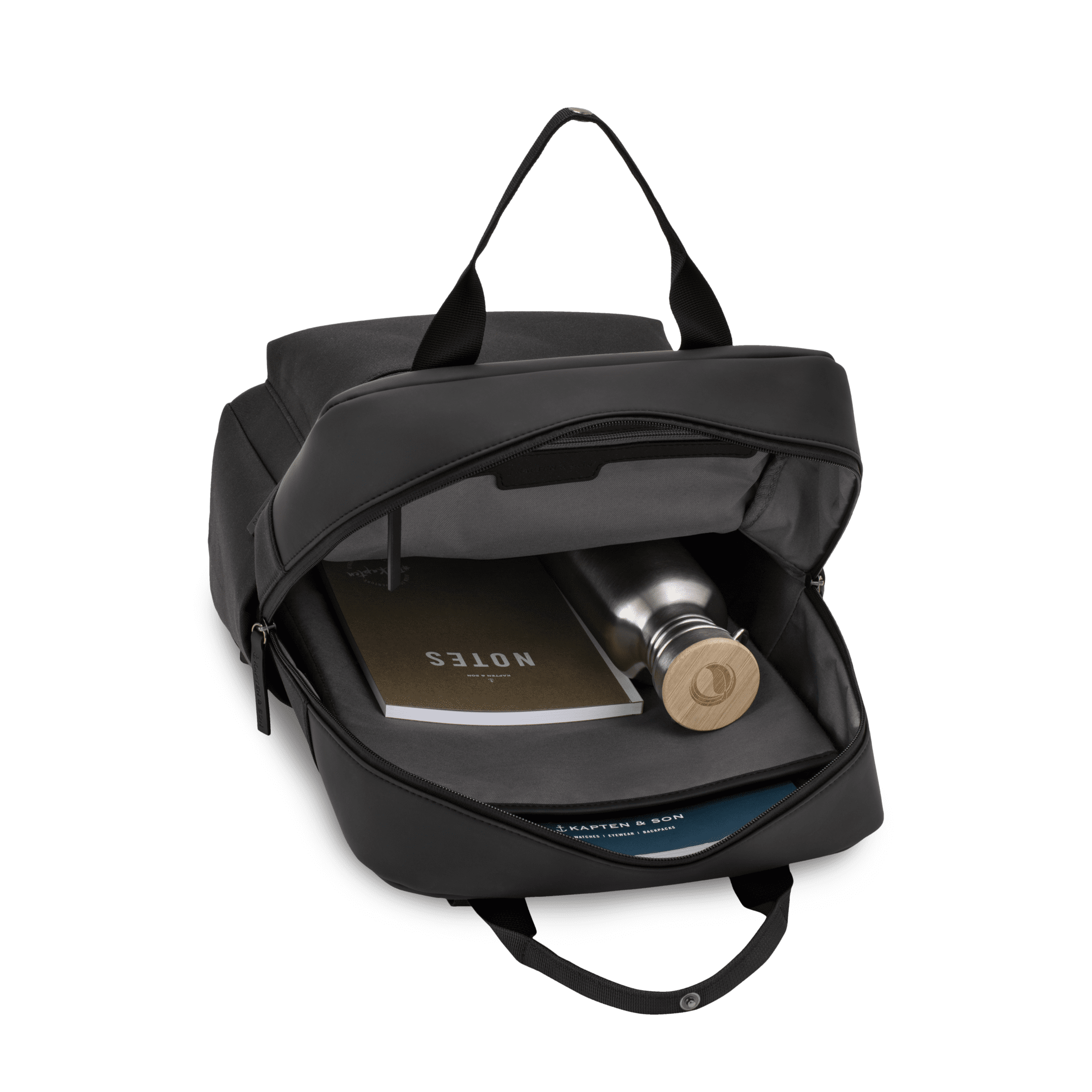 kapten and son unisexe sac a dos bergen noir polyester recycle l armoire poethique 6