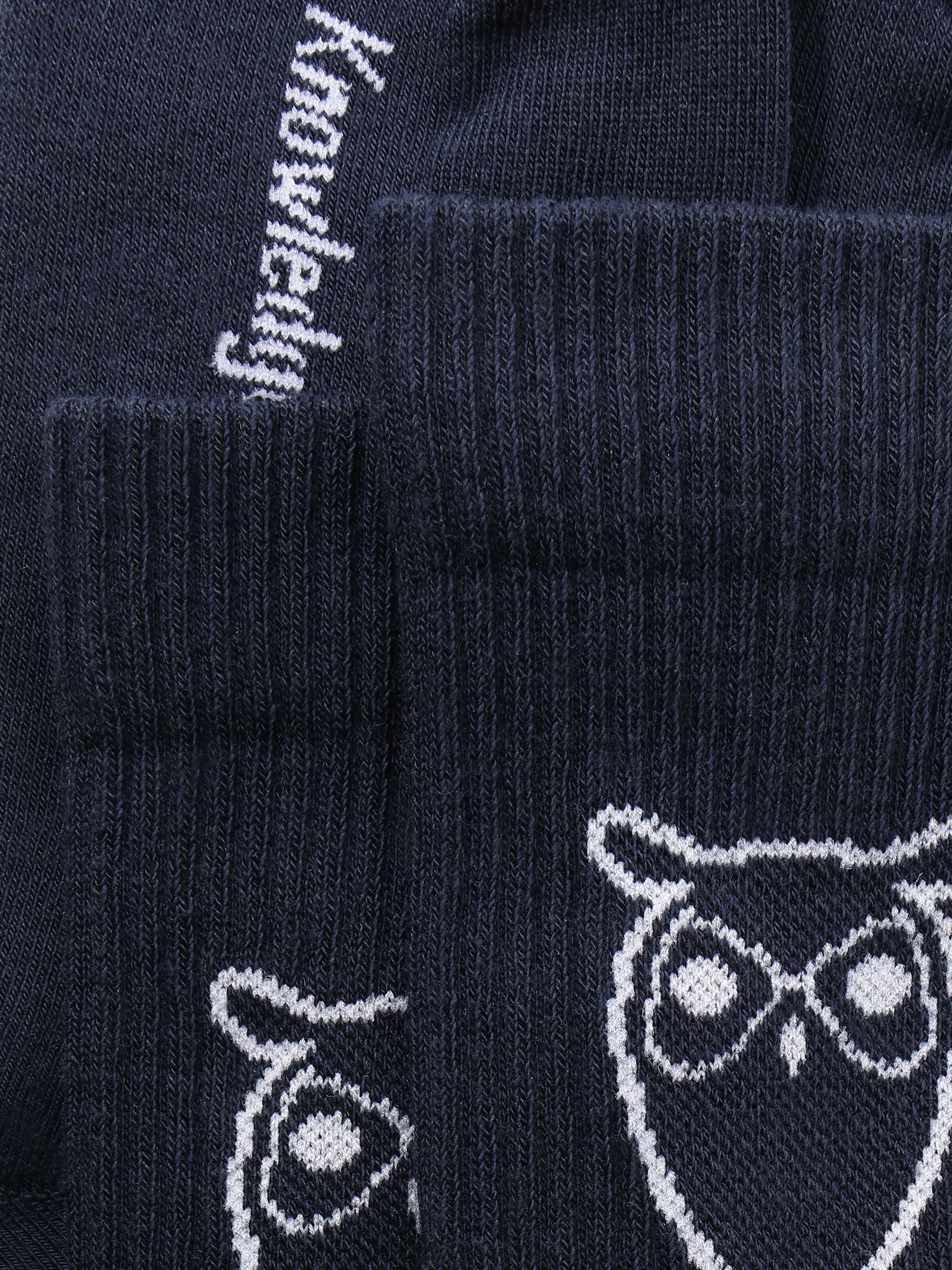 knowledge cotton apparel homme chaussettes tennis coton bio bleu marine l armoire poethique 1