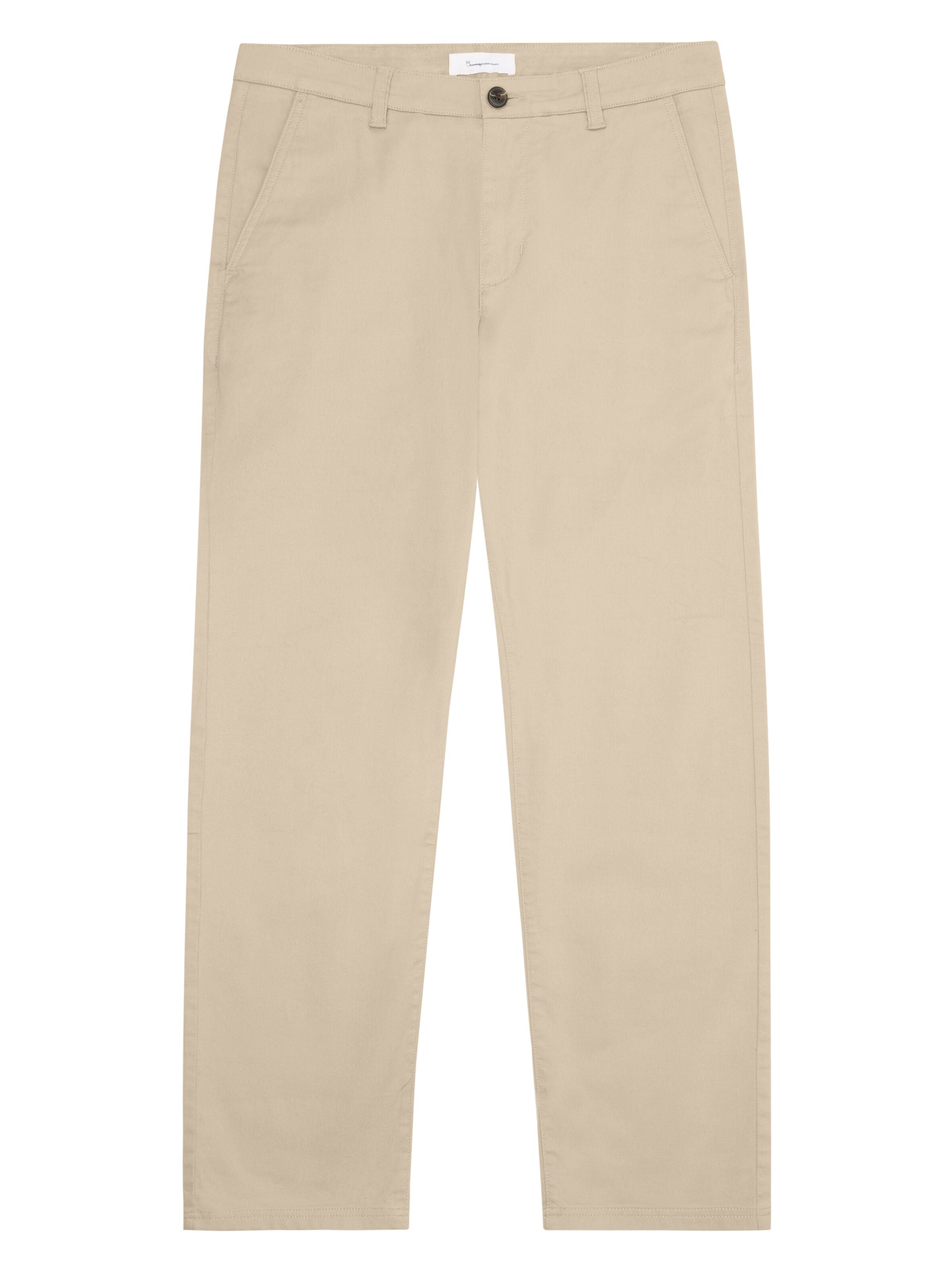 knowledge cotton apparel homme pantalon chuck regular canvas coton bio beige l armoire poethique  1