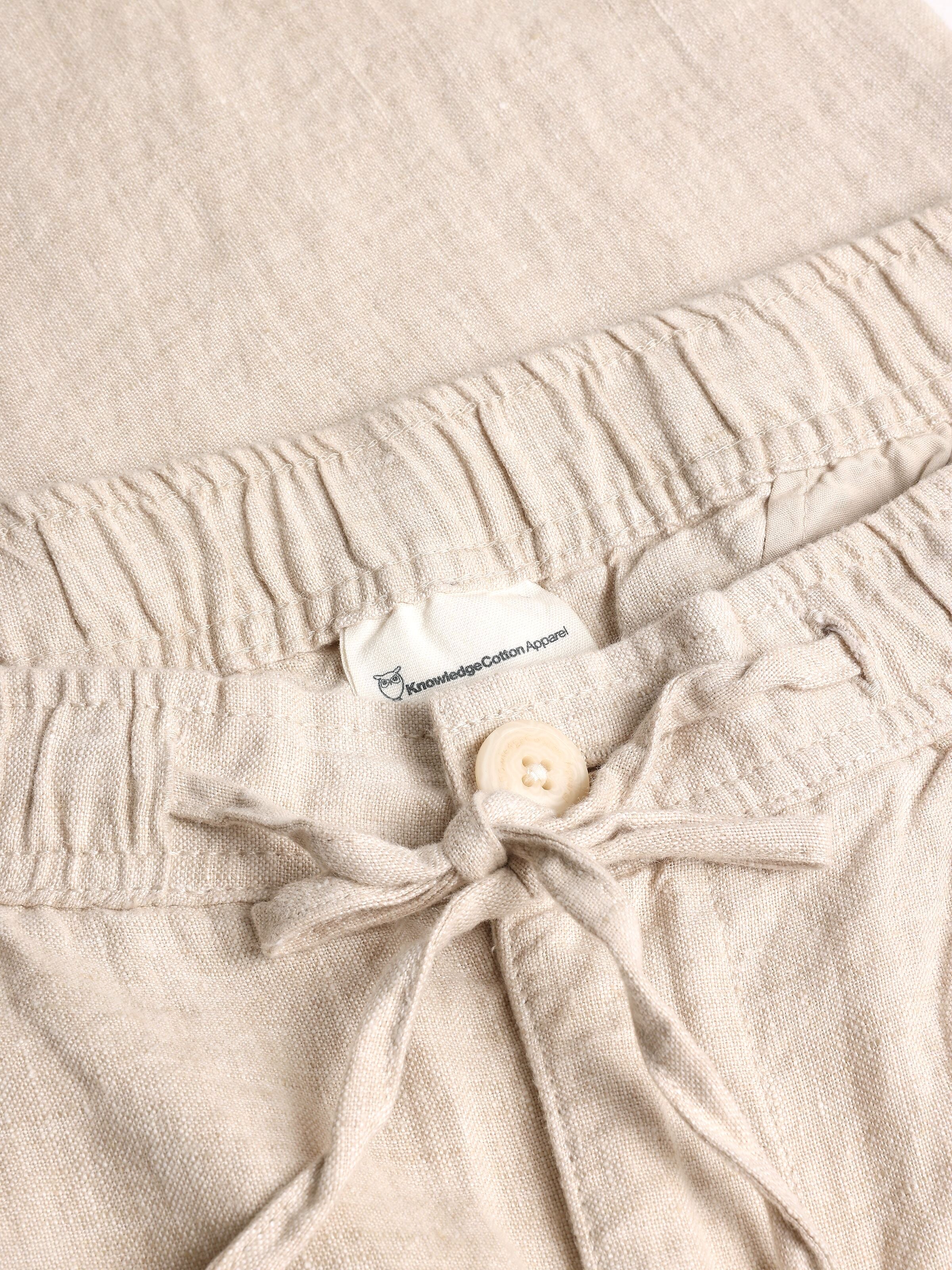 knowledge cotton apparel homme pantalon fig loose lin bio beige l armoire poethique 3