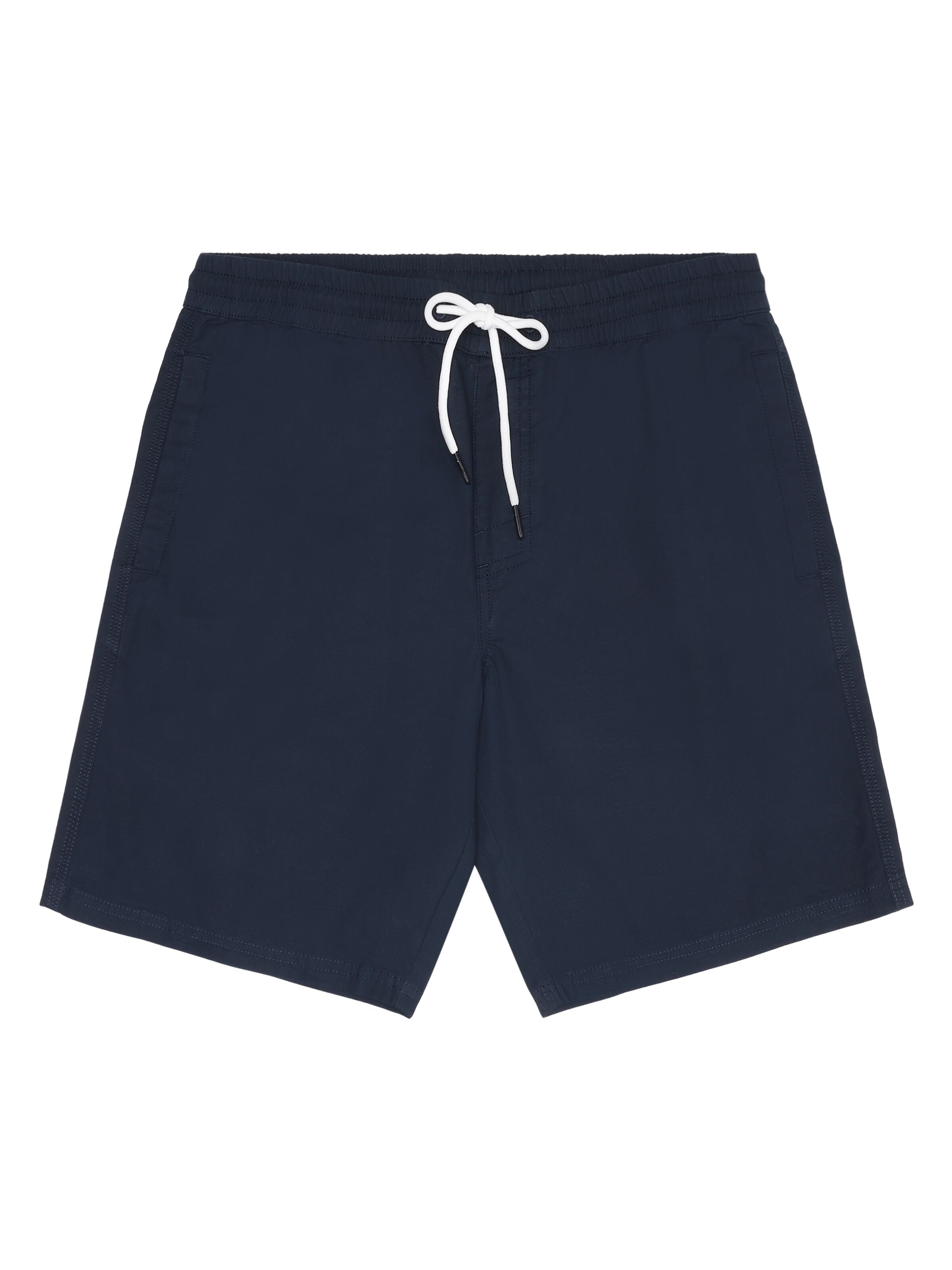 knowledge cotton apparel homme short boardwalk slub coton bio bleu marine l armoire poethique  2