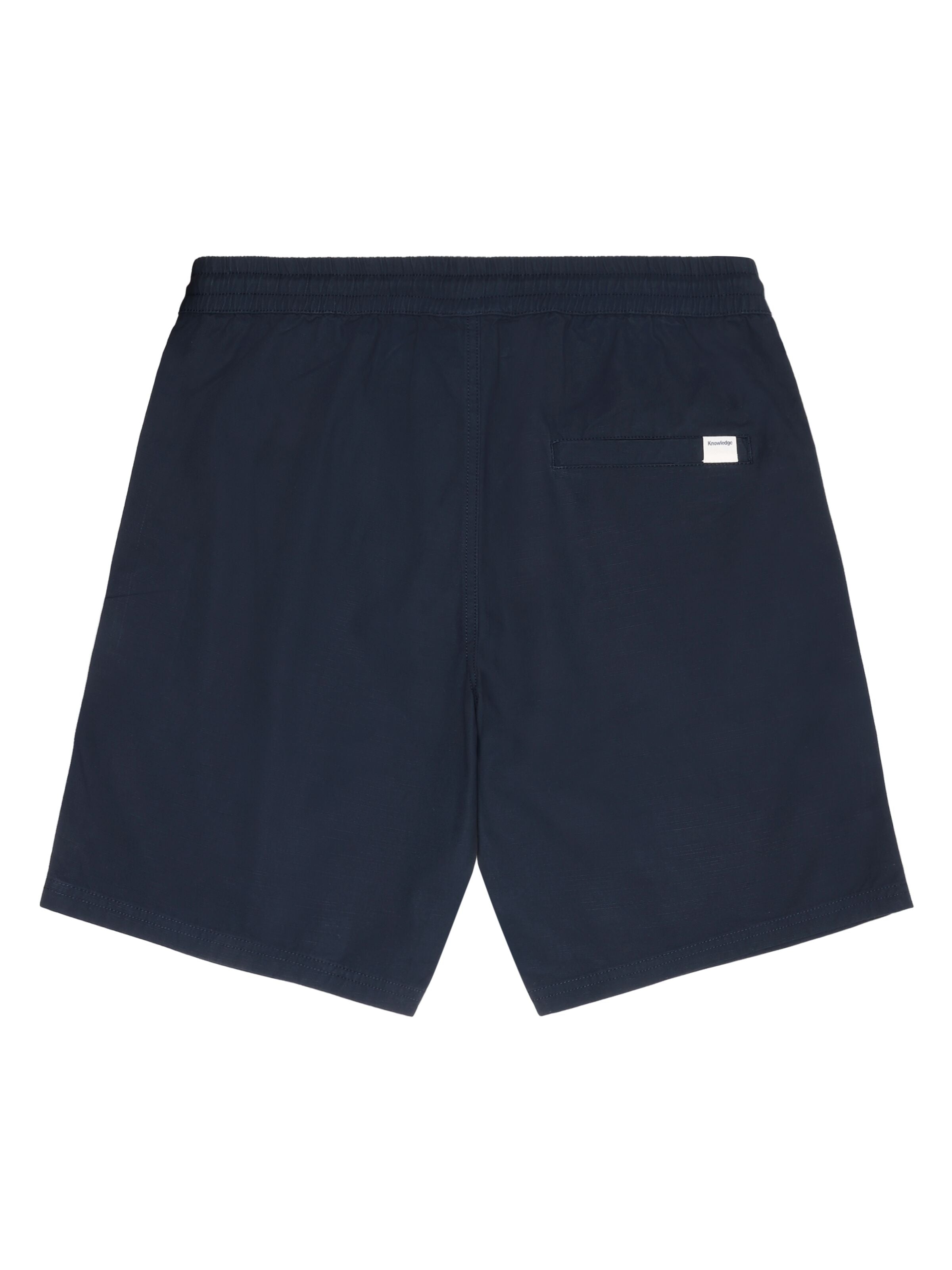 knowledge cotton apparel homme short boardwalk slub coton bio bleu marine l armoire poethique  4