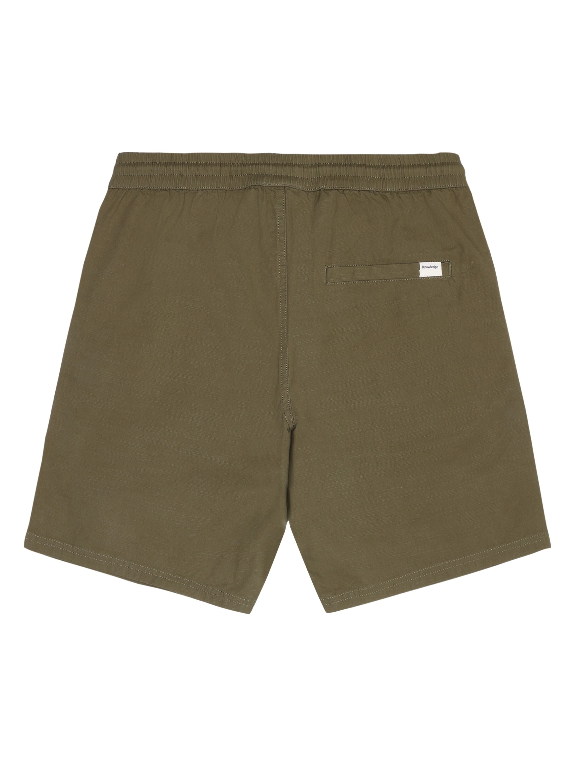 knowledge cotton apparel homme short boardwalk slub coton bio vert l armoire poethique  1
