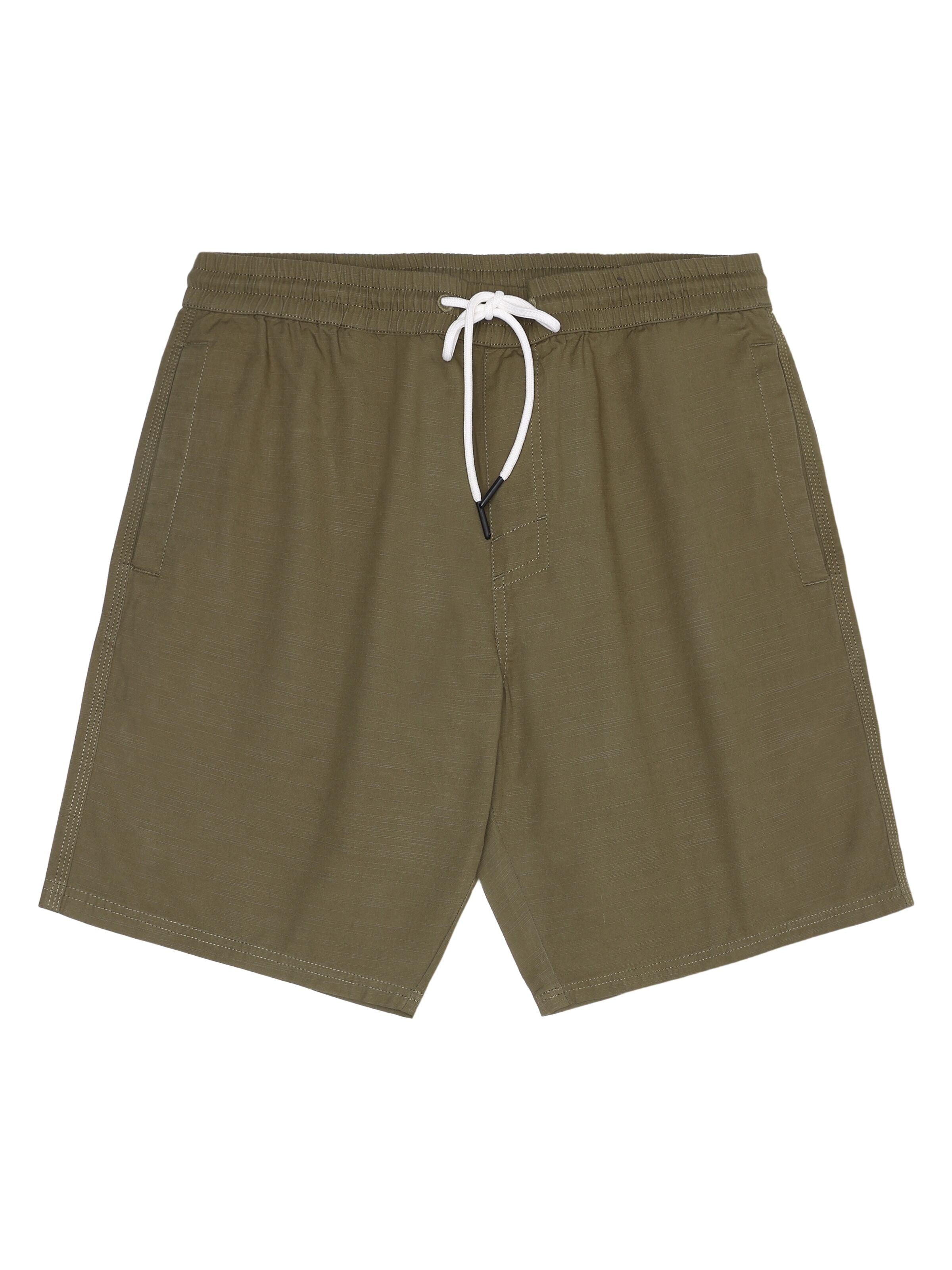 knowledge cotton apparel homme short boardwalk slub coton bio vert l armoire poethique  2