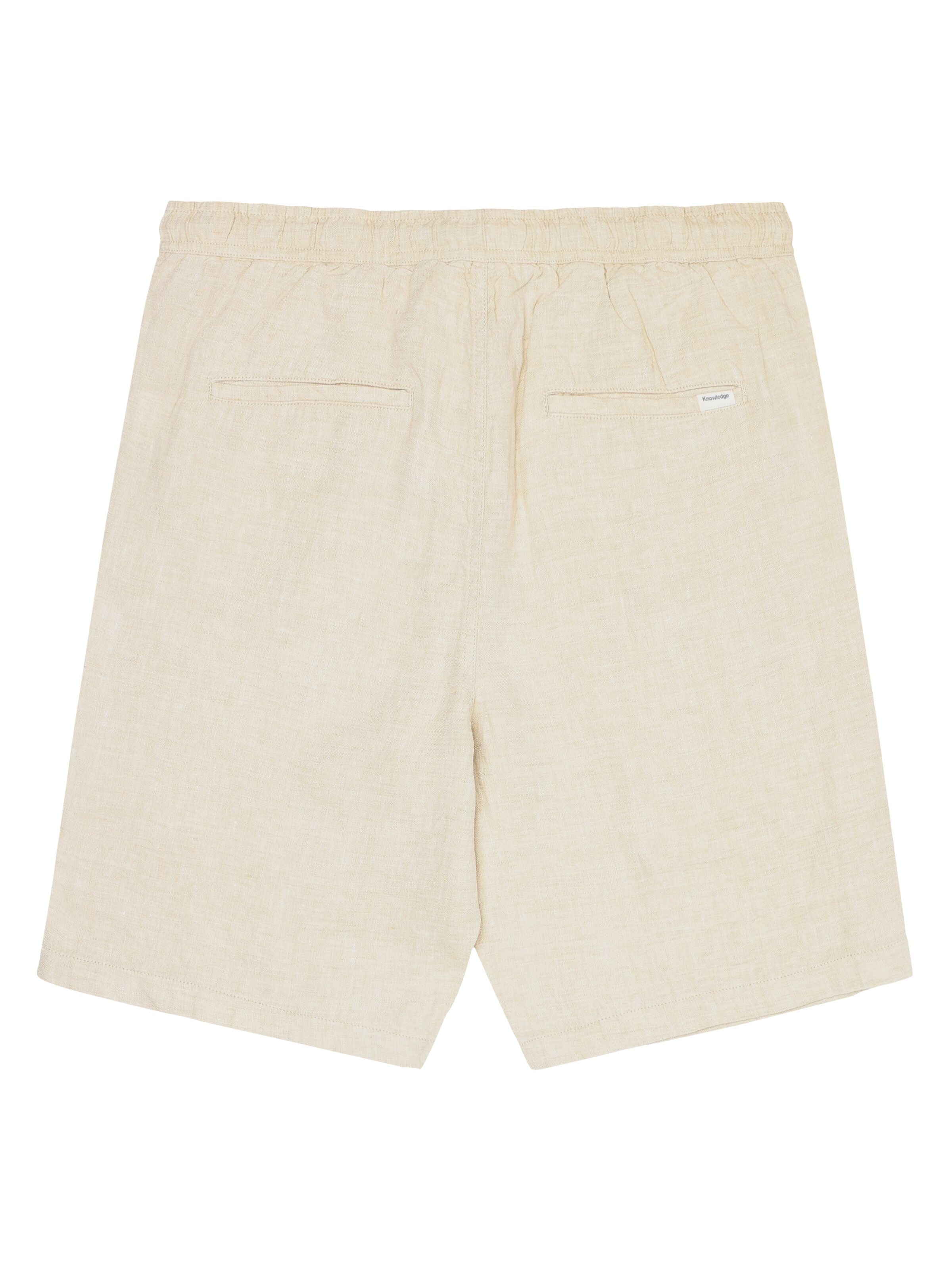 knowledge cotton apparel homme short fig loose lin bio beige l armoire poethique 3