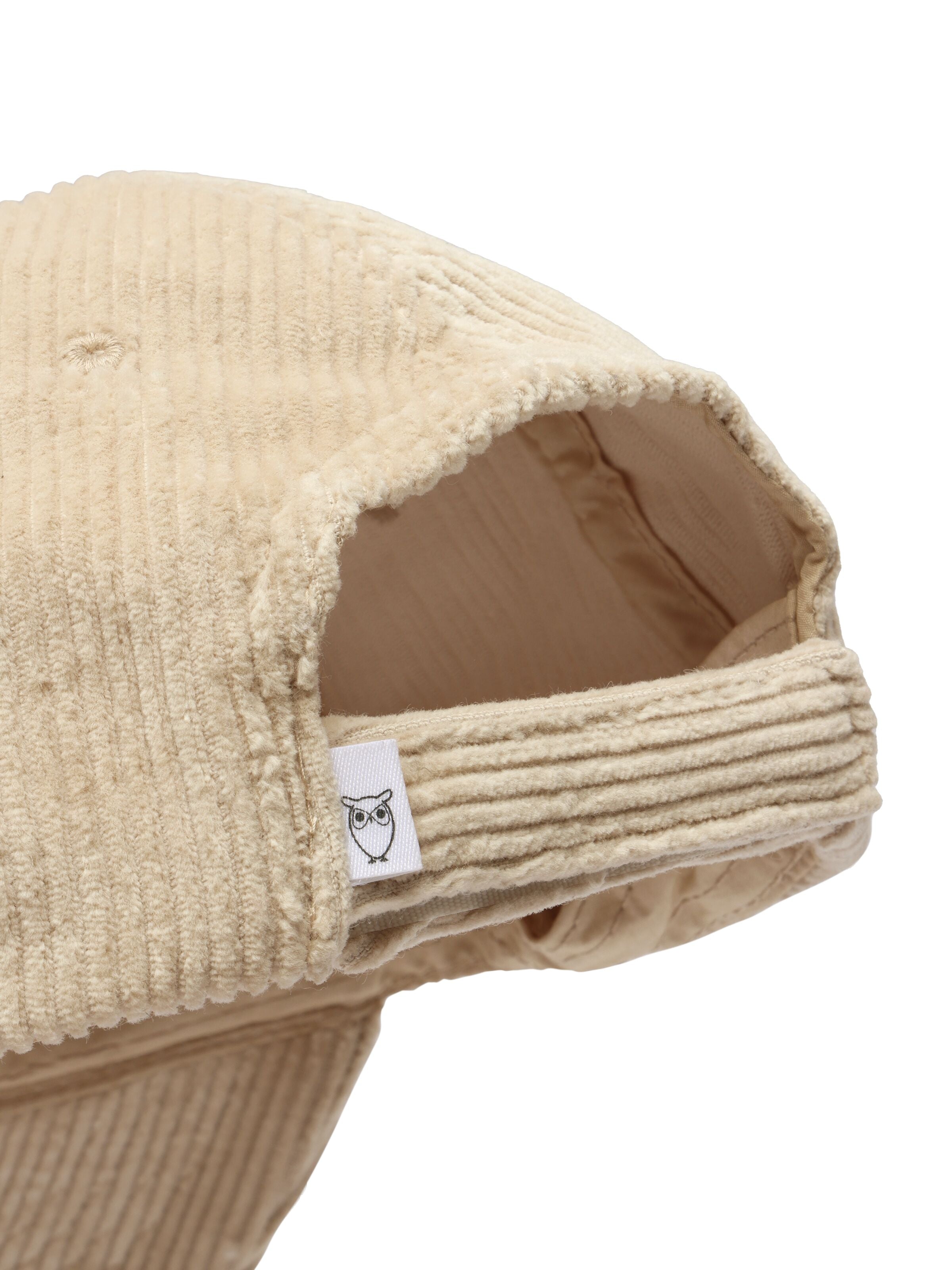 knowledge cotton apparel unisexe casquette 8 wales corduroy cap coton bio beige l armoire poethique 1