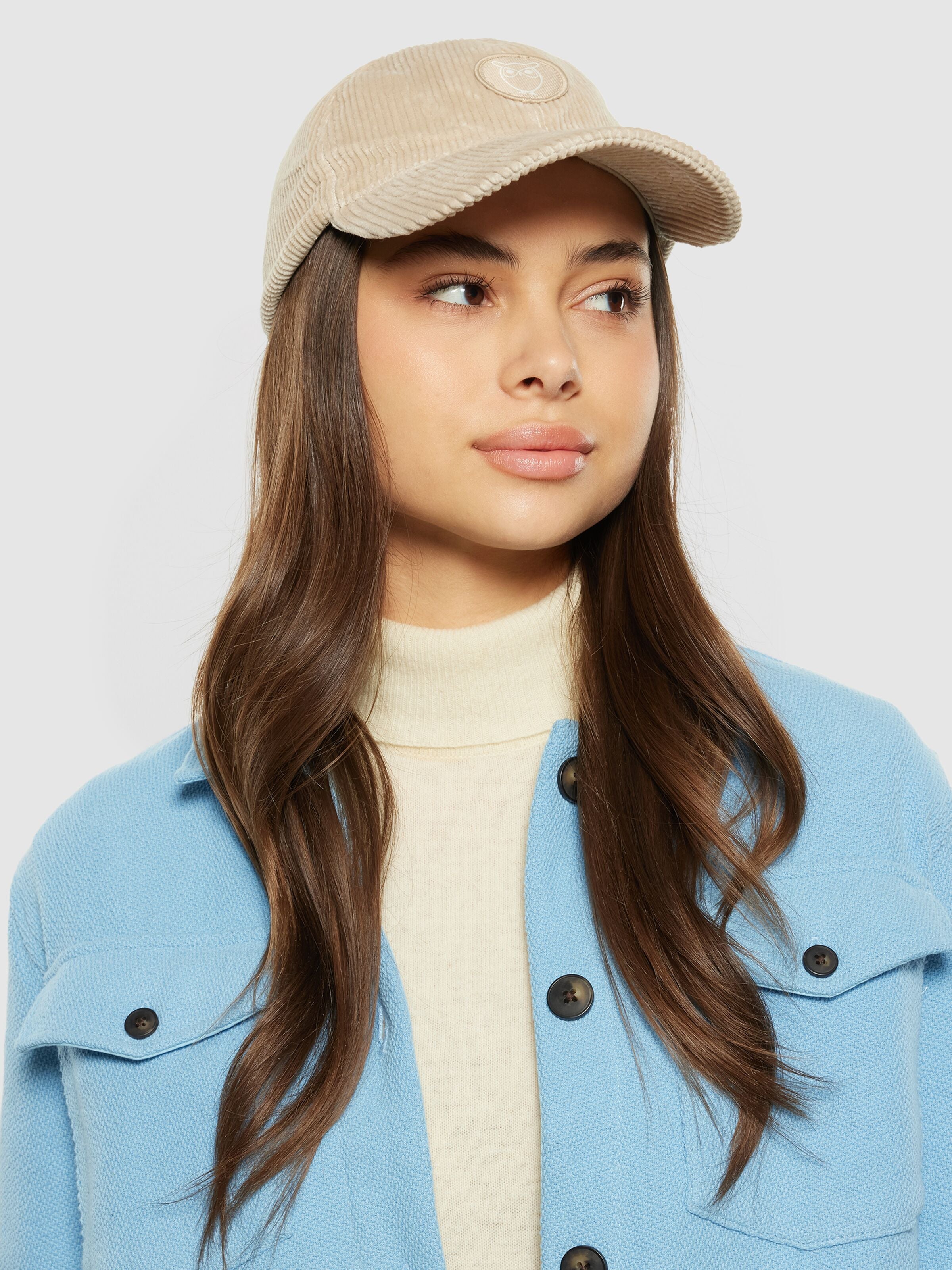 knowledge cotton apparel unisexe casquette 8 wales corduroy cap coton bio beige l armoire poethique 3