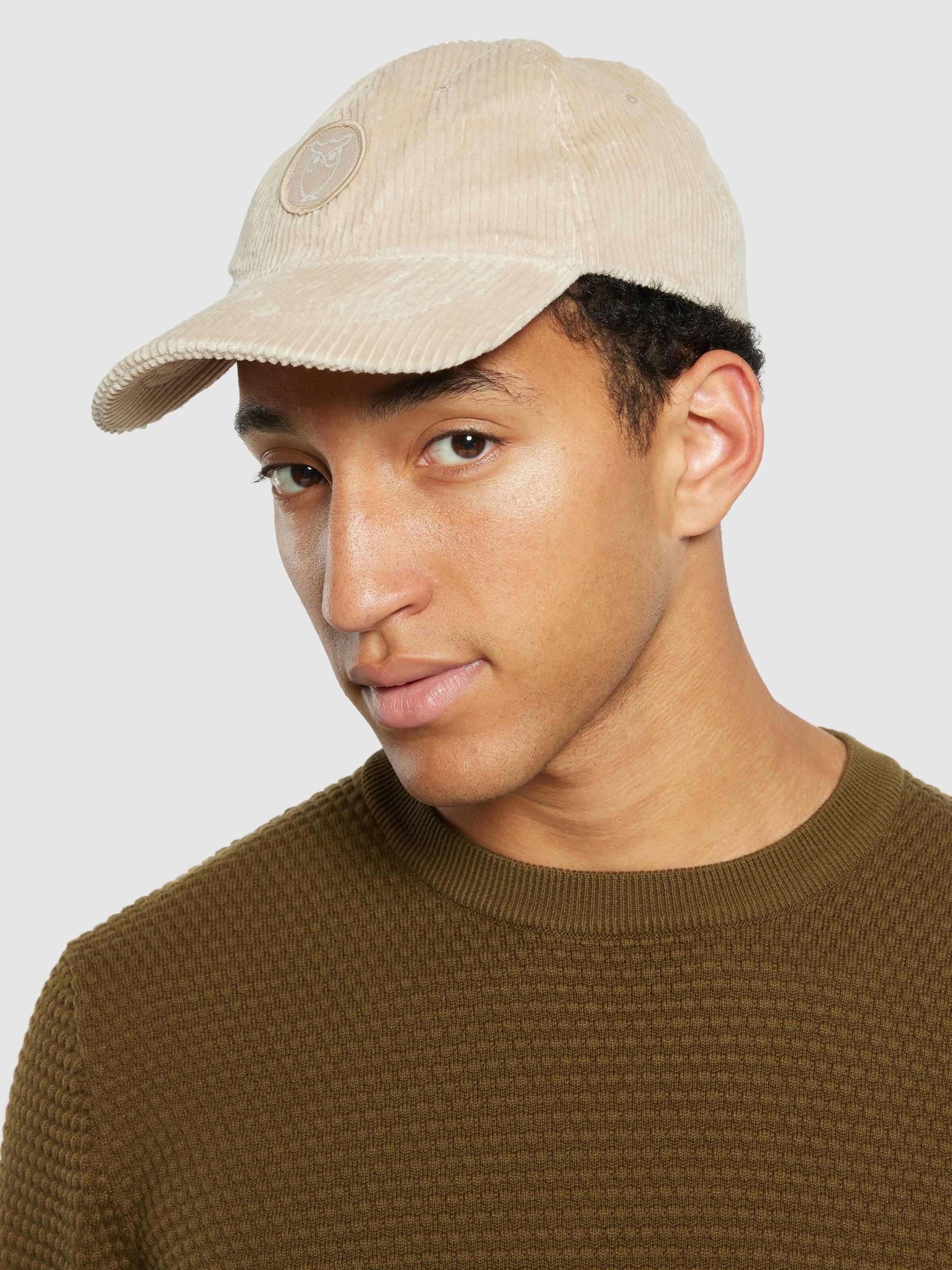knowledge cotton apparel unisexe casquette 8 wales corduroy cap coton bio beige l armoire poethique 4