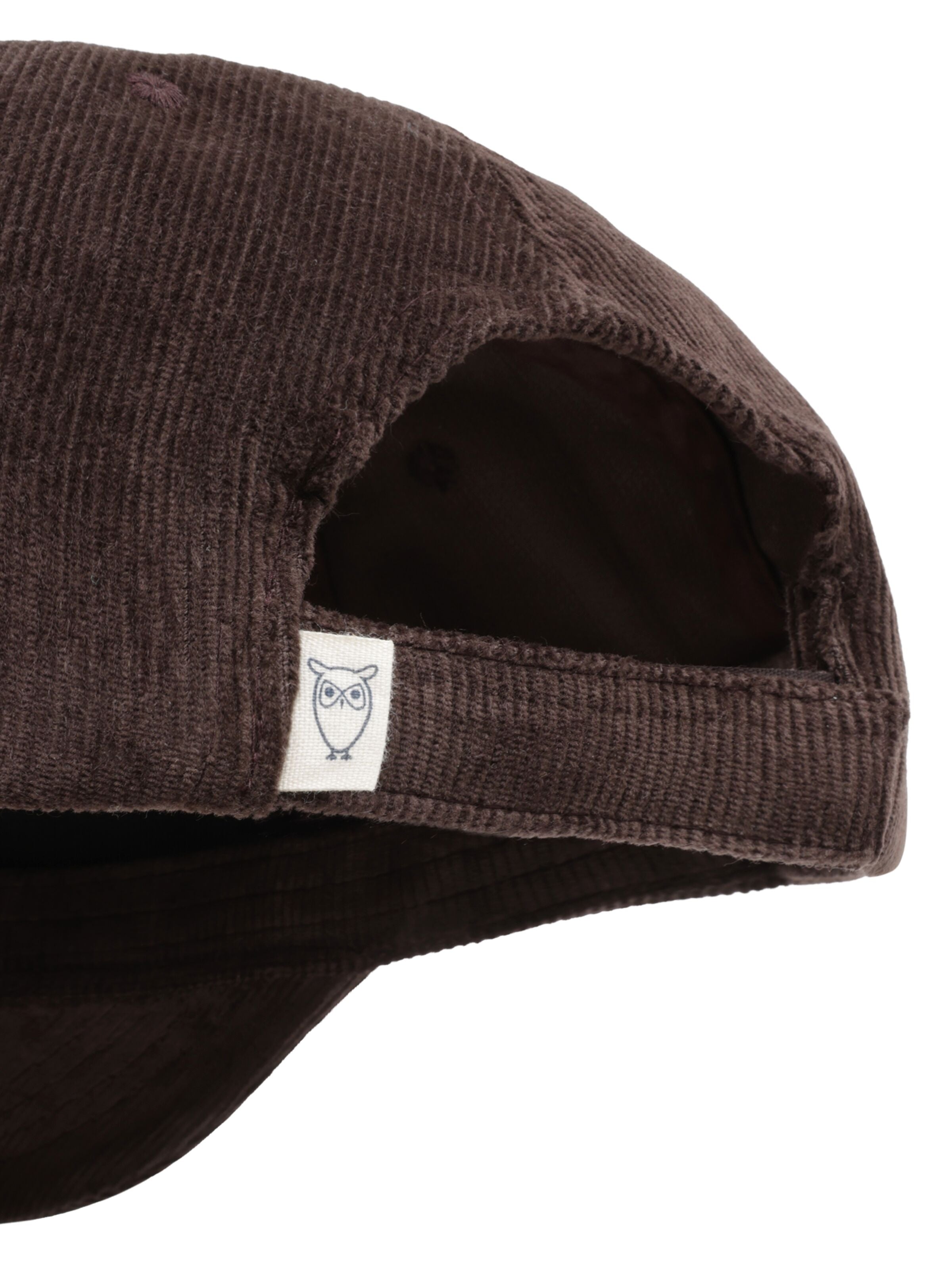 knowledge cotton apparel unisexe casquette velours coton bio marron l armoire poethique 2
