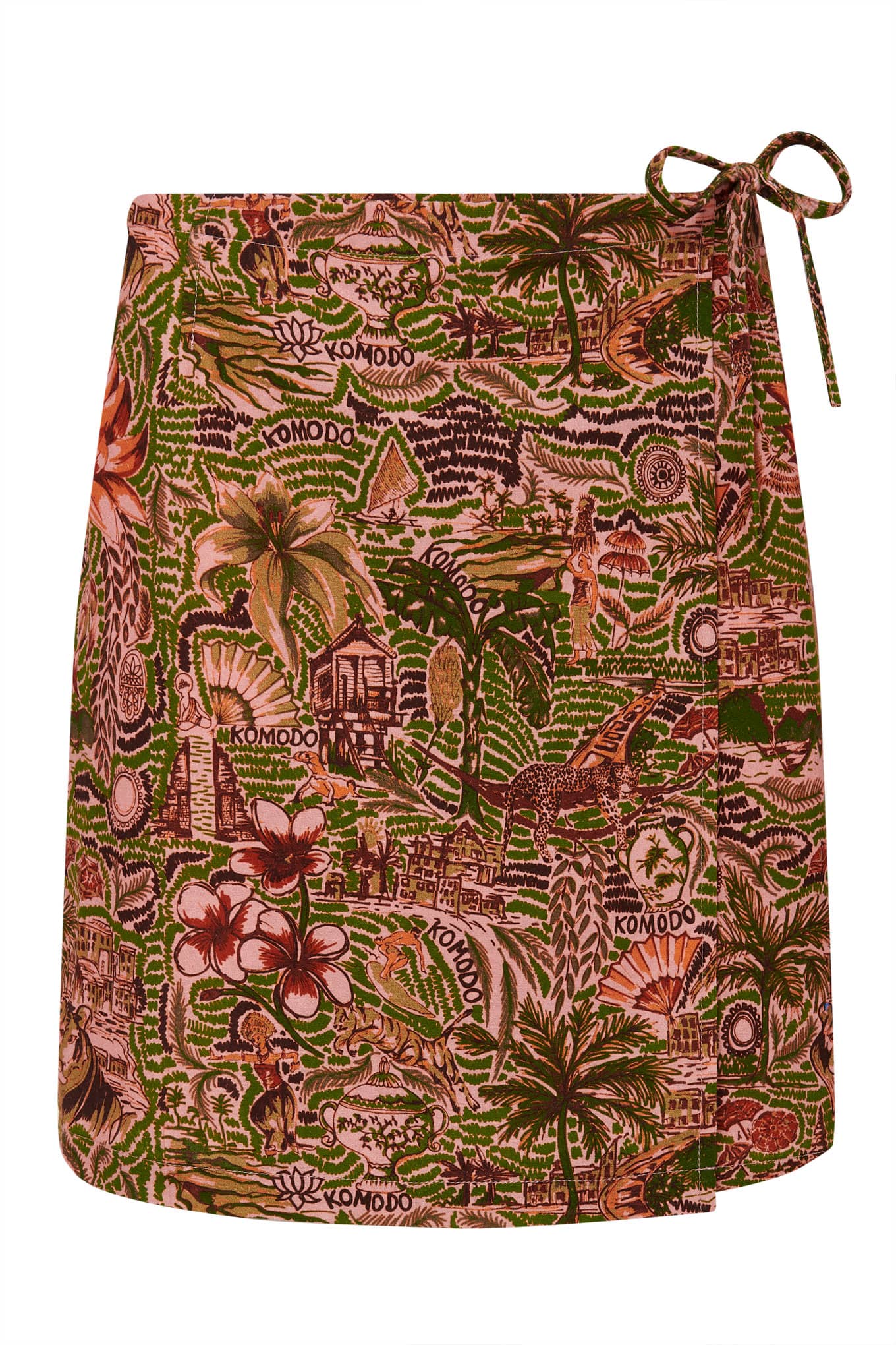 Jupe en coton bio solstice · rose