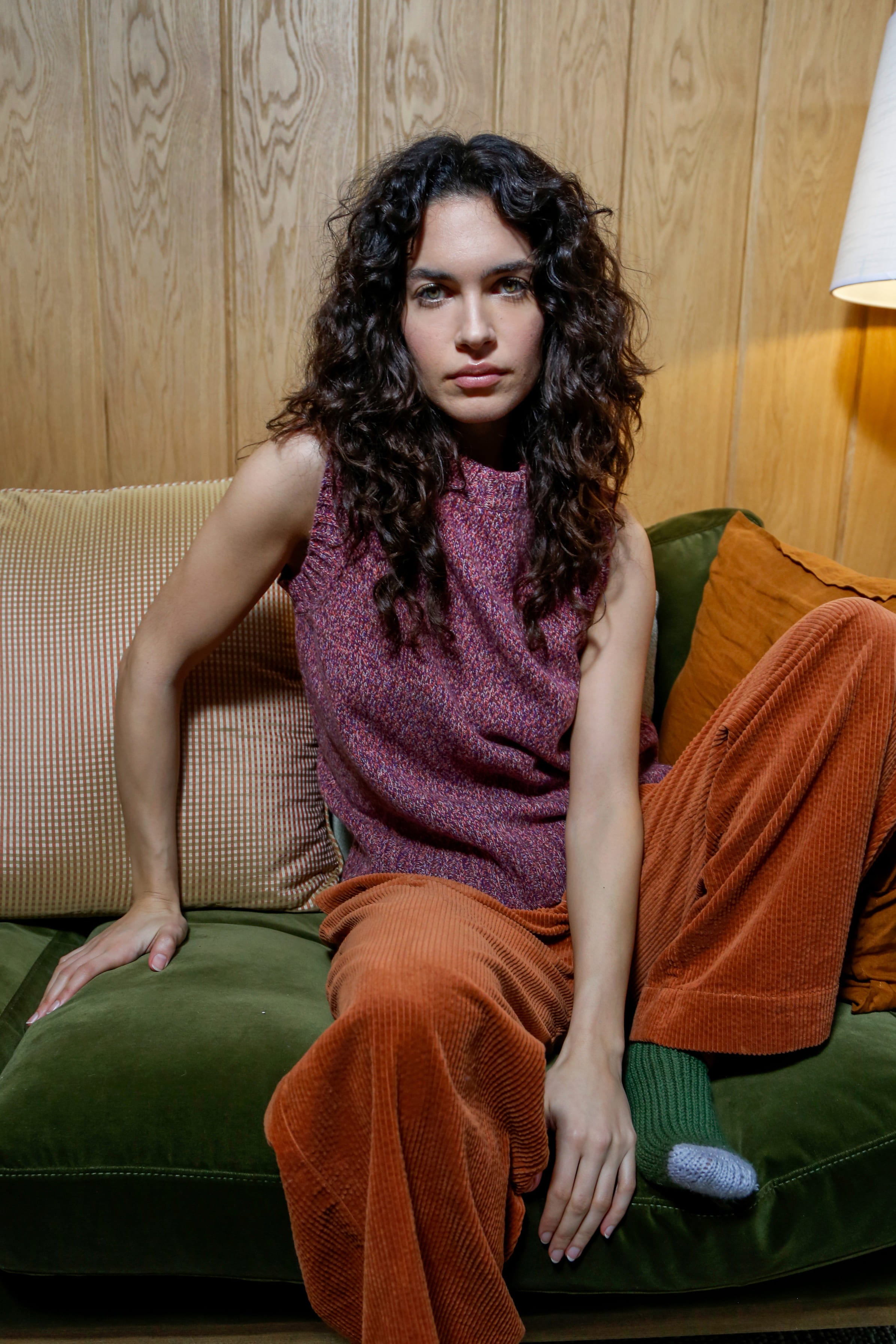 komodo femme pantalon lola orange gingembre coton bio l armoire poethique 2