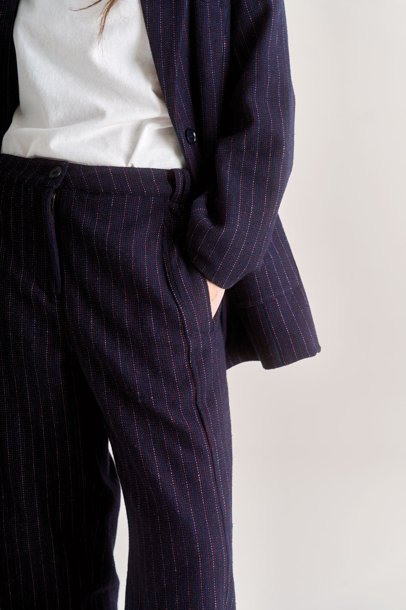 komodo femme pantalon maddie bleu marine polyester recycle l armoire poethique 4