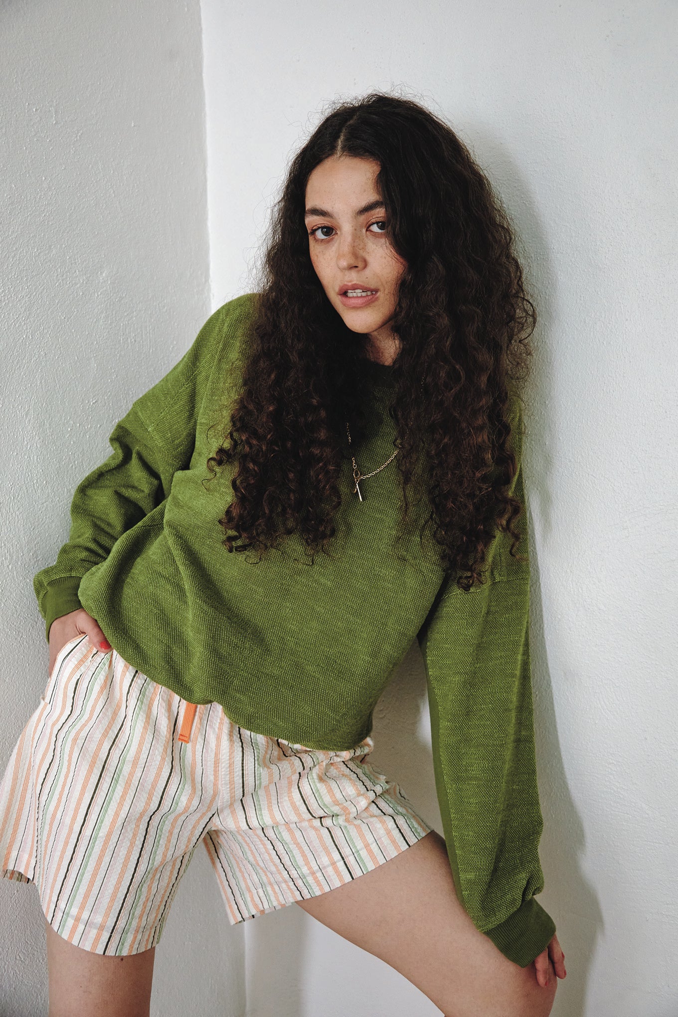 komodo femme short leah coton bio candy stripe l armoire poethique 2