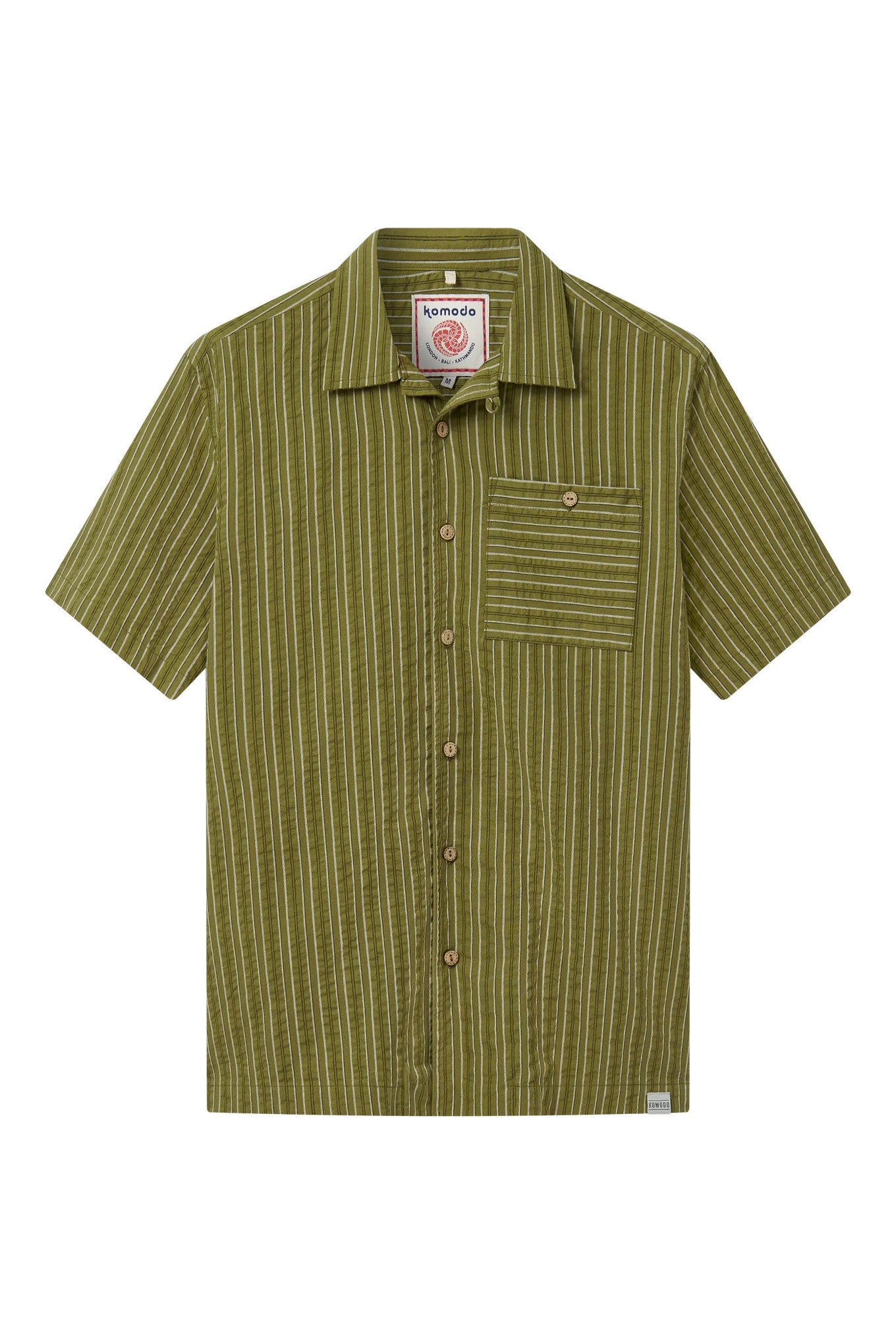 komodo homme chemise spindrift green stripe coton bio l armoire poethique 3