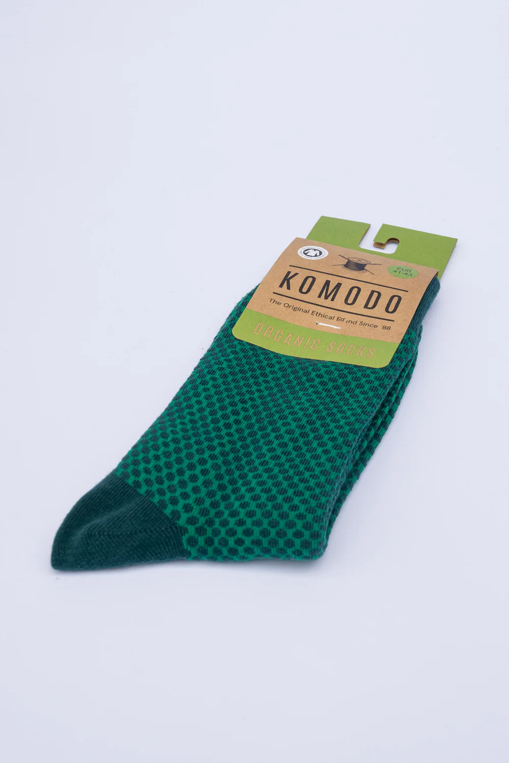 komodo unisexe chaussettes new dot green coton bio bleu marine vert l armoire poethique 1