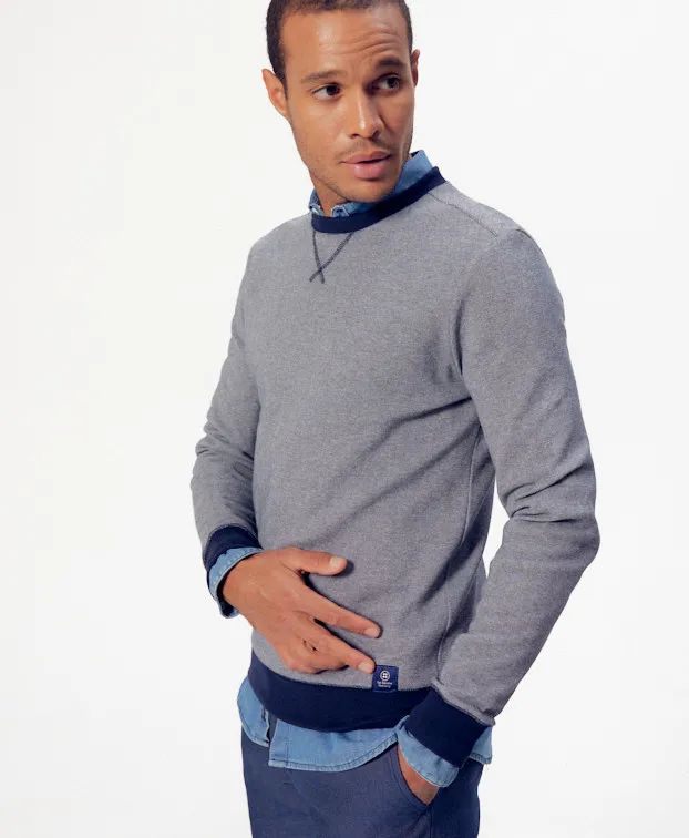 la gentle factory homme sweat paul matieres recyclees bleu chine l armoire poethique 5