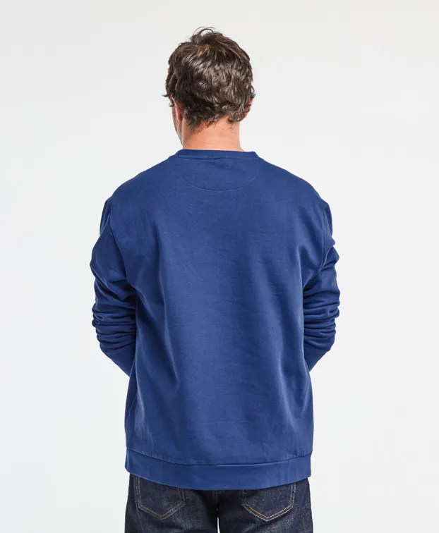 la gentle factory homme sweat velo benoit coton bio bleu indigo l armoire poethique 3