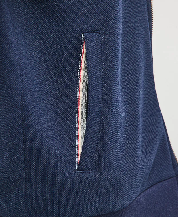 la gentle factory homme sweat zippe pedro matieres recyclees bleu marine l armoire poethique 2