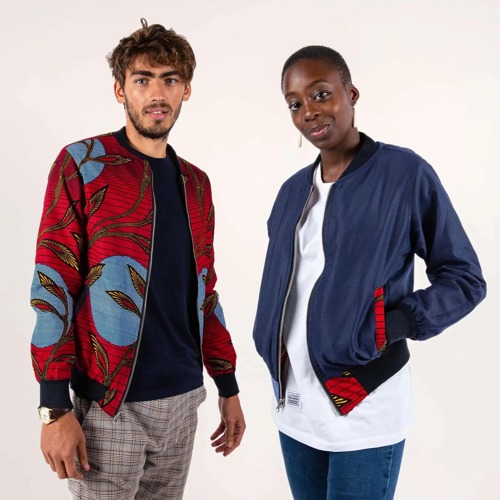 le petit dakarois unisexe bombers coton wax casamance rouge l armoire poethique  4