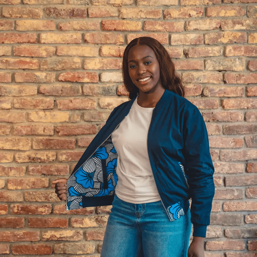 le petit dakarois unisexe bombers coton wax loumpoul saphir l armoire poethique 3