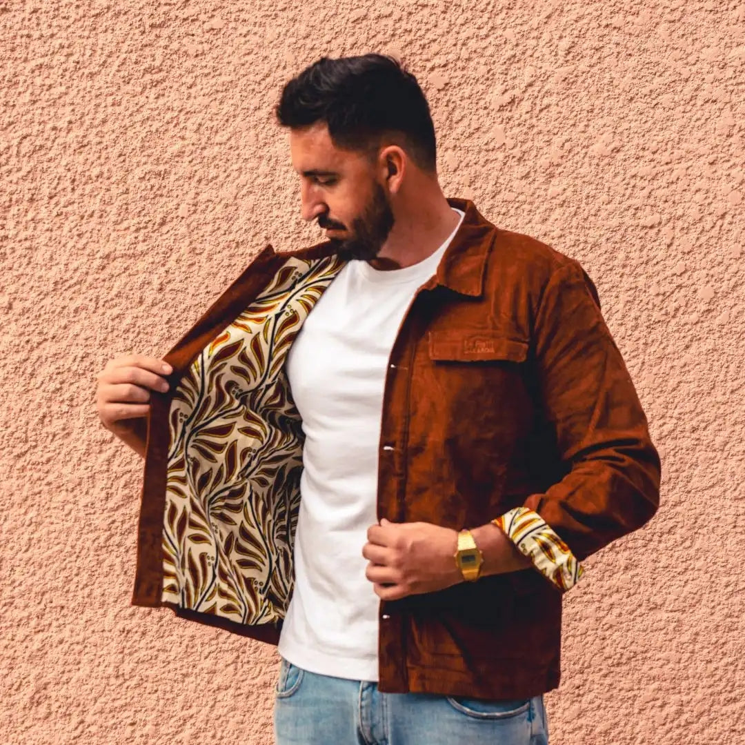 le petit dakarois unisexe veste velours coton wax acajou l armoire poethique 4