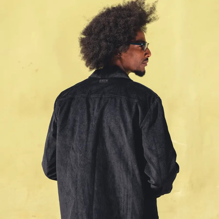 le petit dakarois unisexe veste velours coton wax kaolack noire l armoire poethique 2