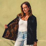 le petit dakarois unisexe veste velours coton wax kaolack noire l armoire poethique 3