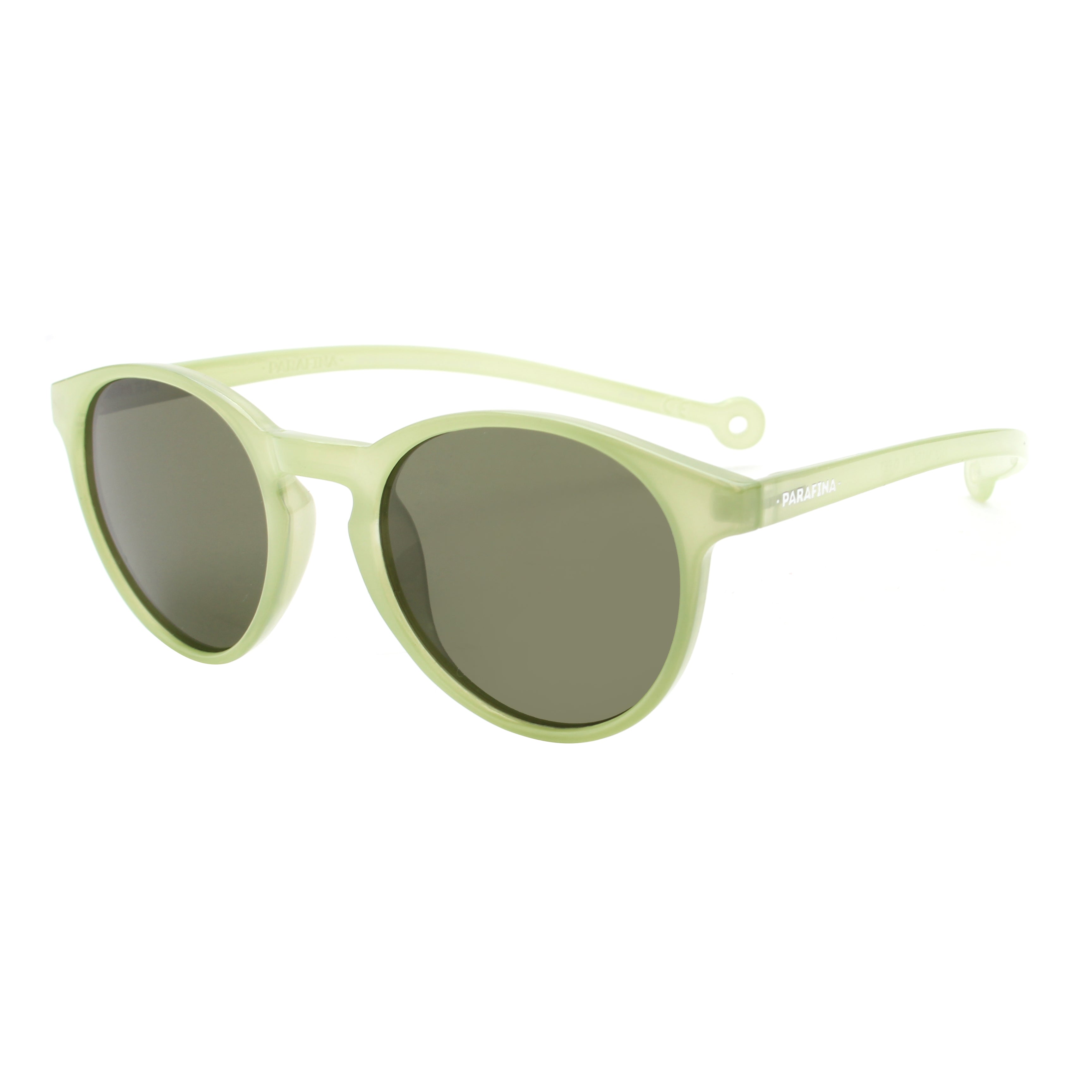 lunettes de soleil en bouteilles de plastique recycles isla light lime pepper green vert ple parafina unisexe lunettes soleil isla bouteille recyclee vert l armoire poethique 4